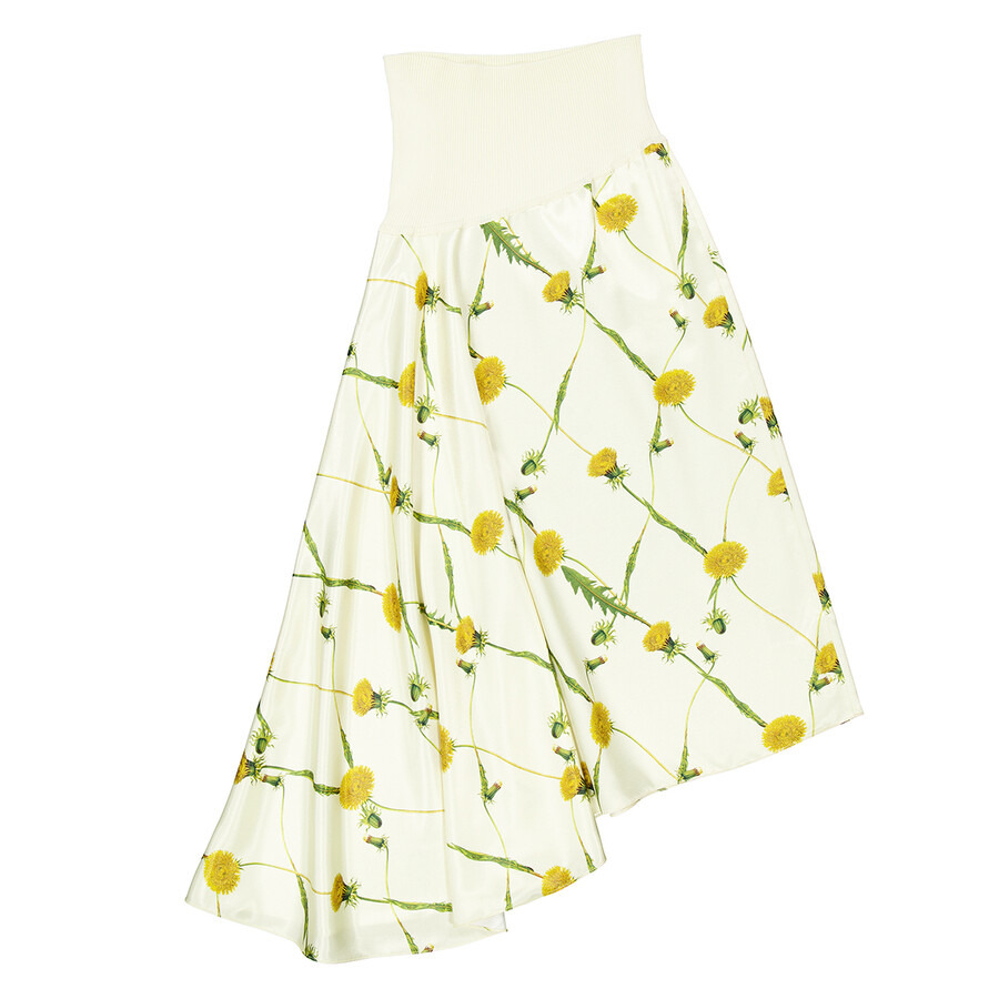 Burberry Dandelion-Print Asymmetric Skirt - 7
