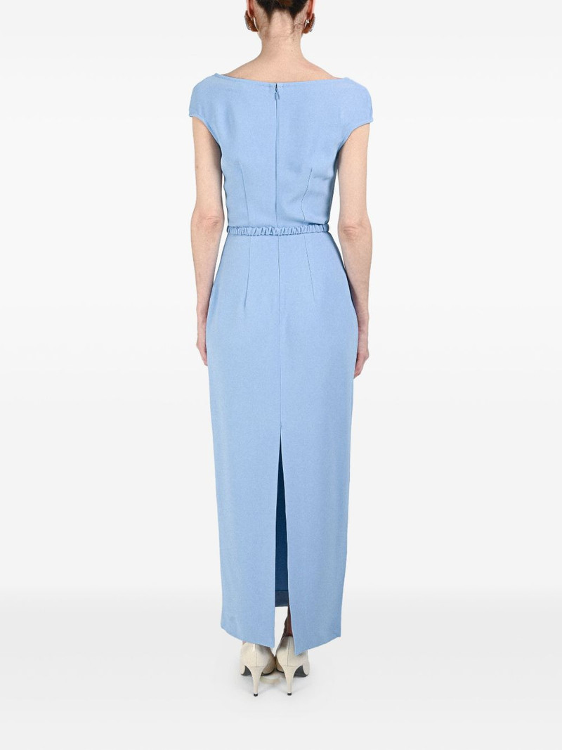 bra-detail belted long dress 5