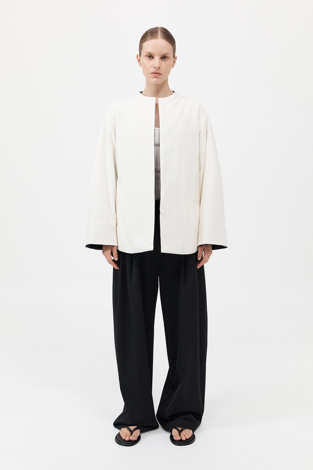 Reversible Pillow Jacket - Black/Cloud - 6