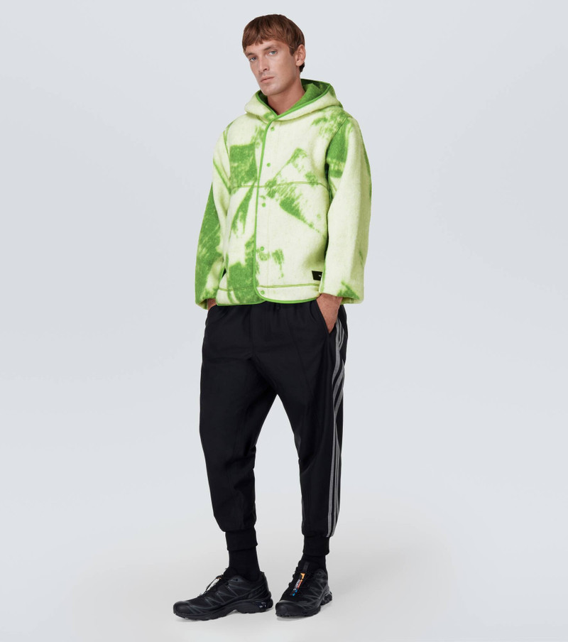 Y-3 Printed wool-blend fleece jacket outlook