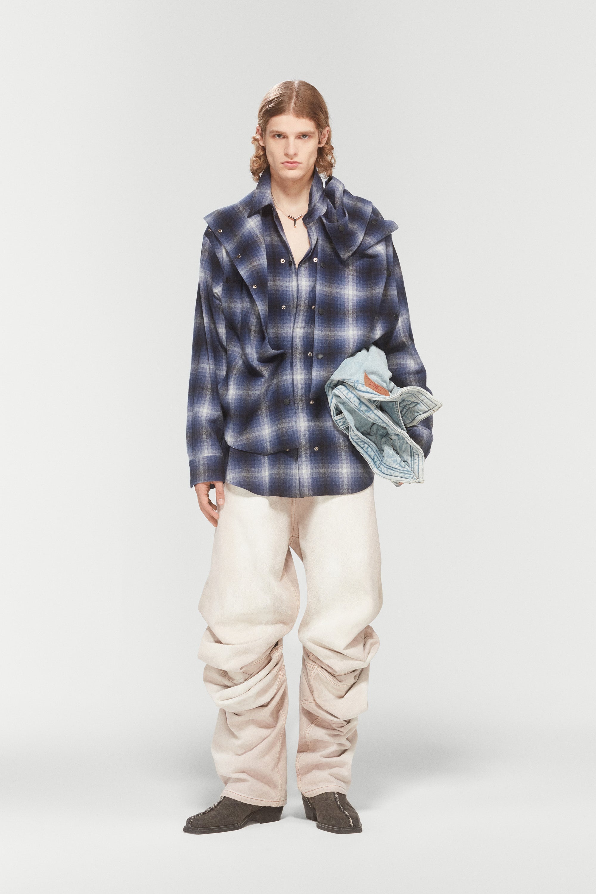 SNAP OFF PANEL HOOD OVERSHIRT - 5