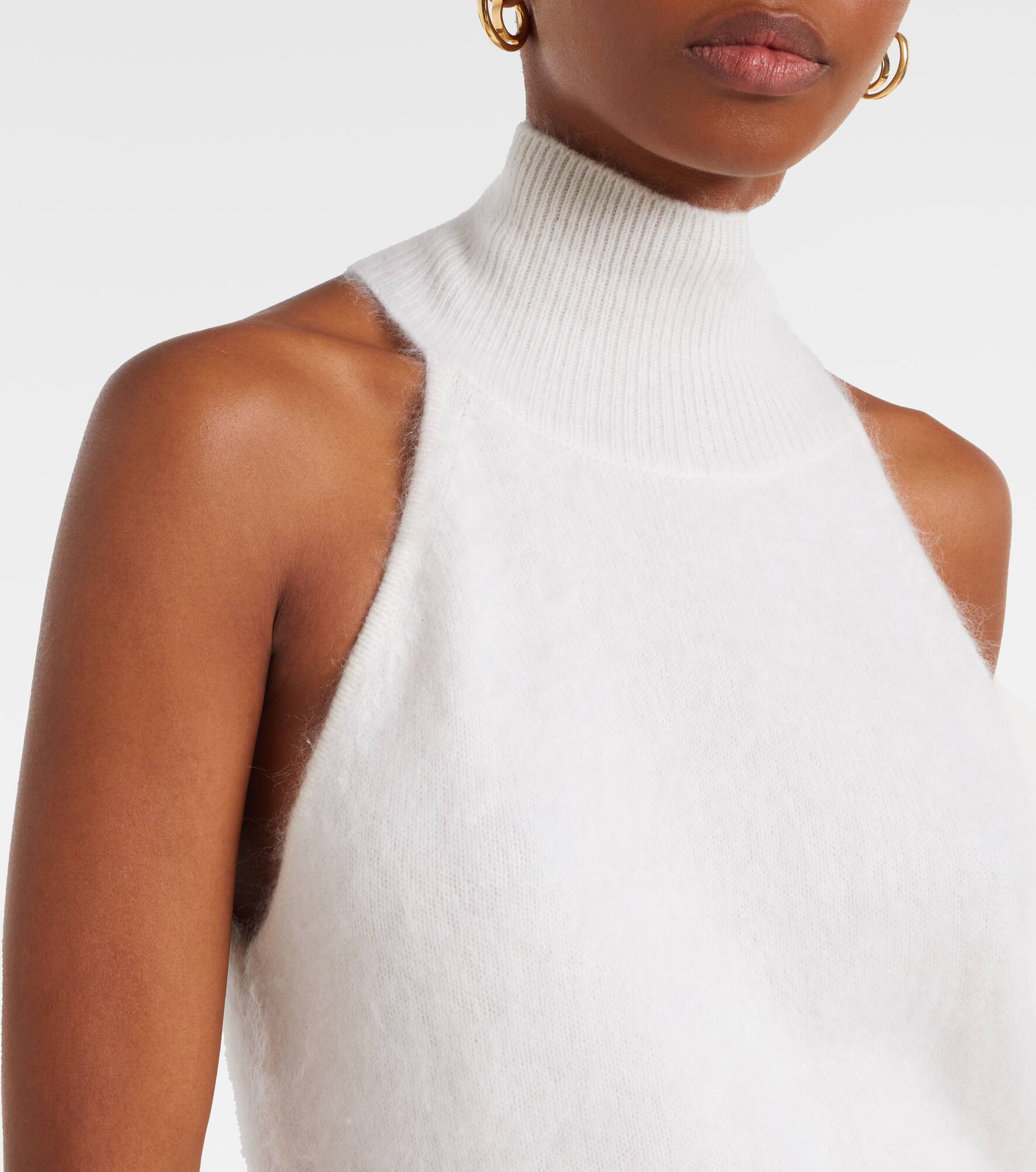 Leya knitted cashmere tank top - 4