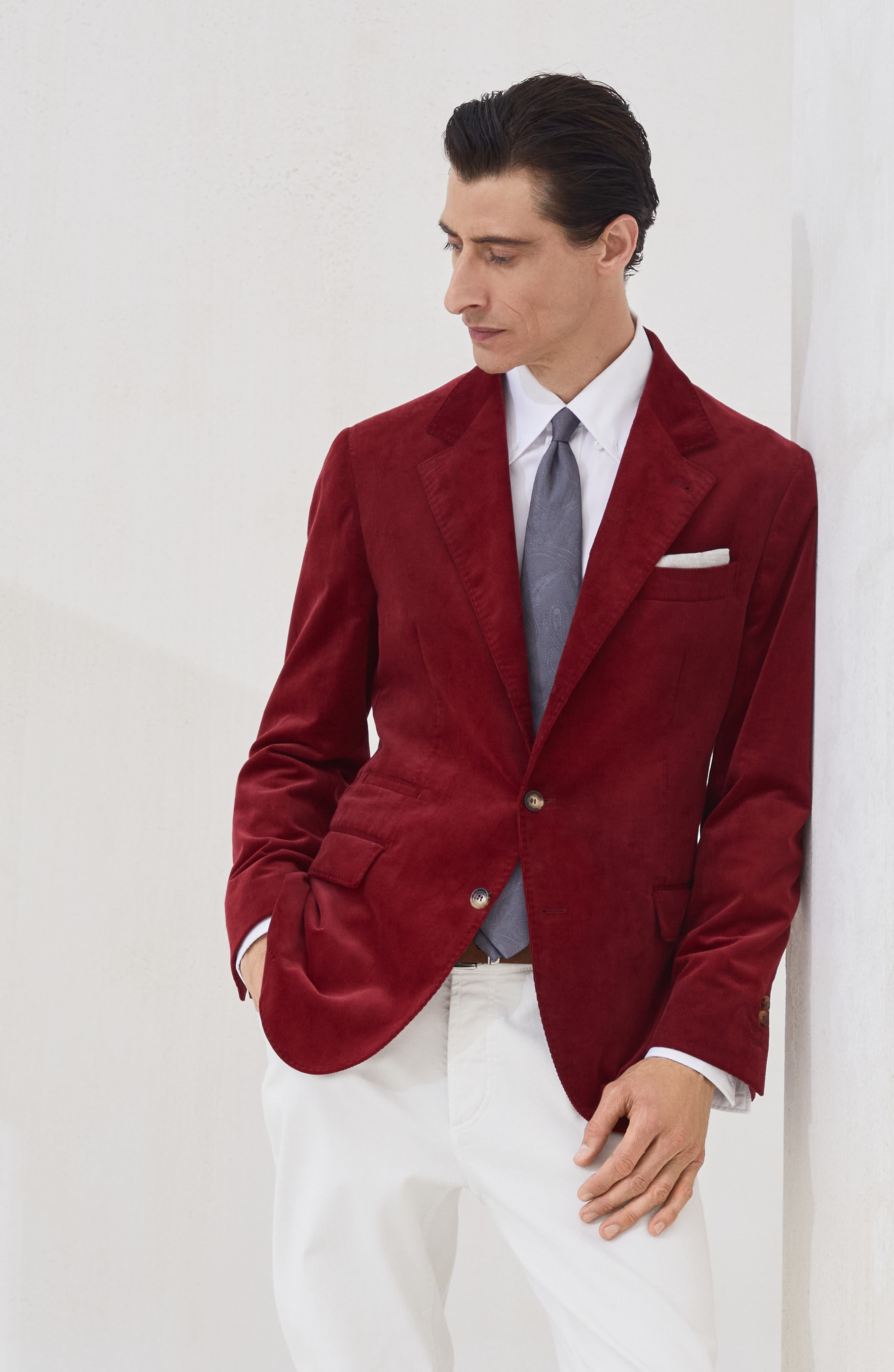 Brunello Cucinelli Velvet blazer in Purple-Red at Nordstrom - 2