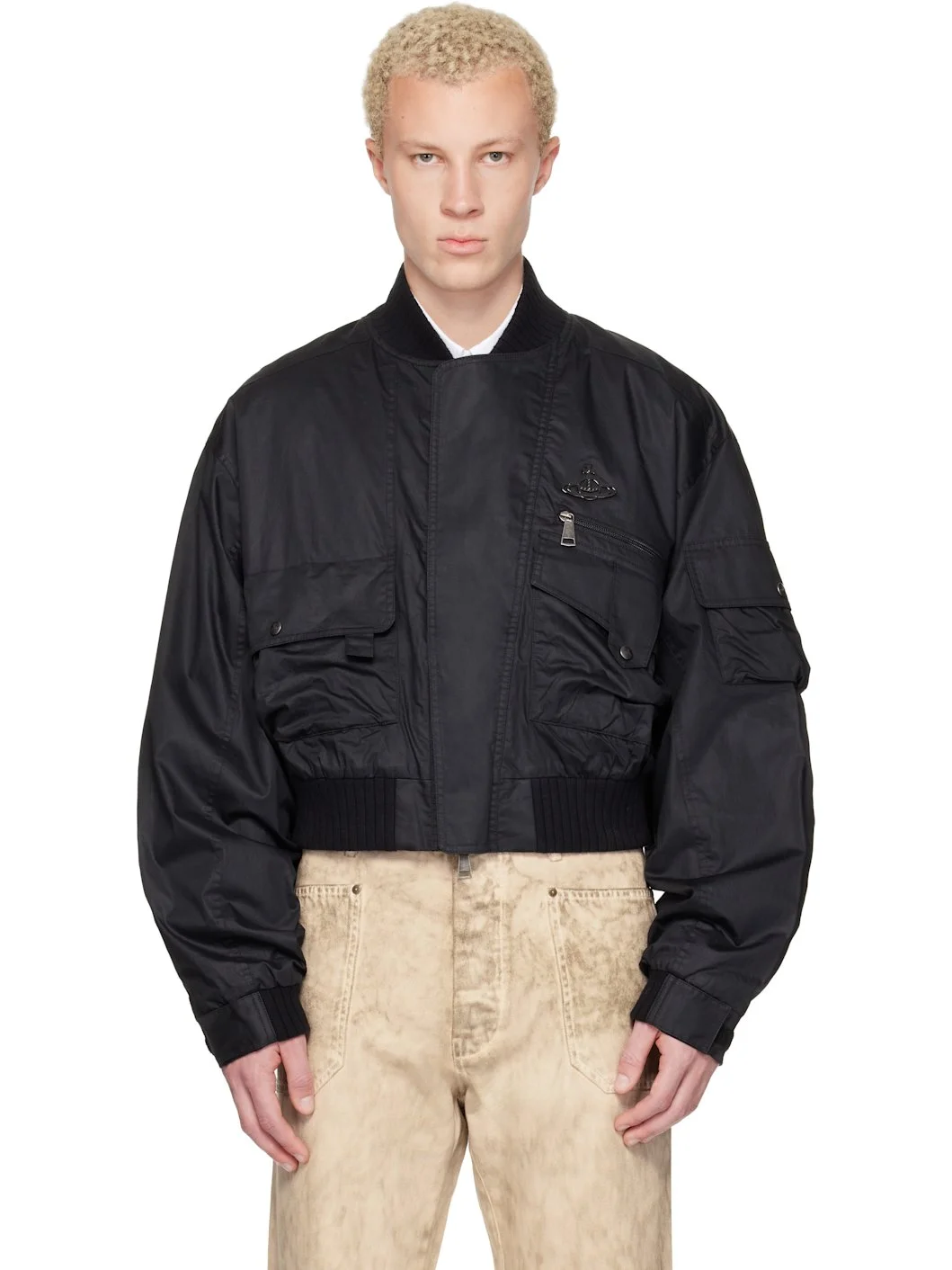 Black Achilles Bomber Jacket - 1