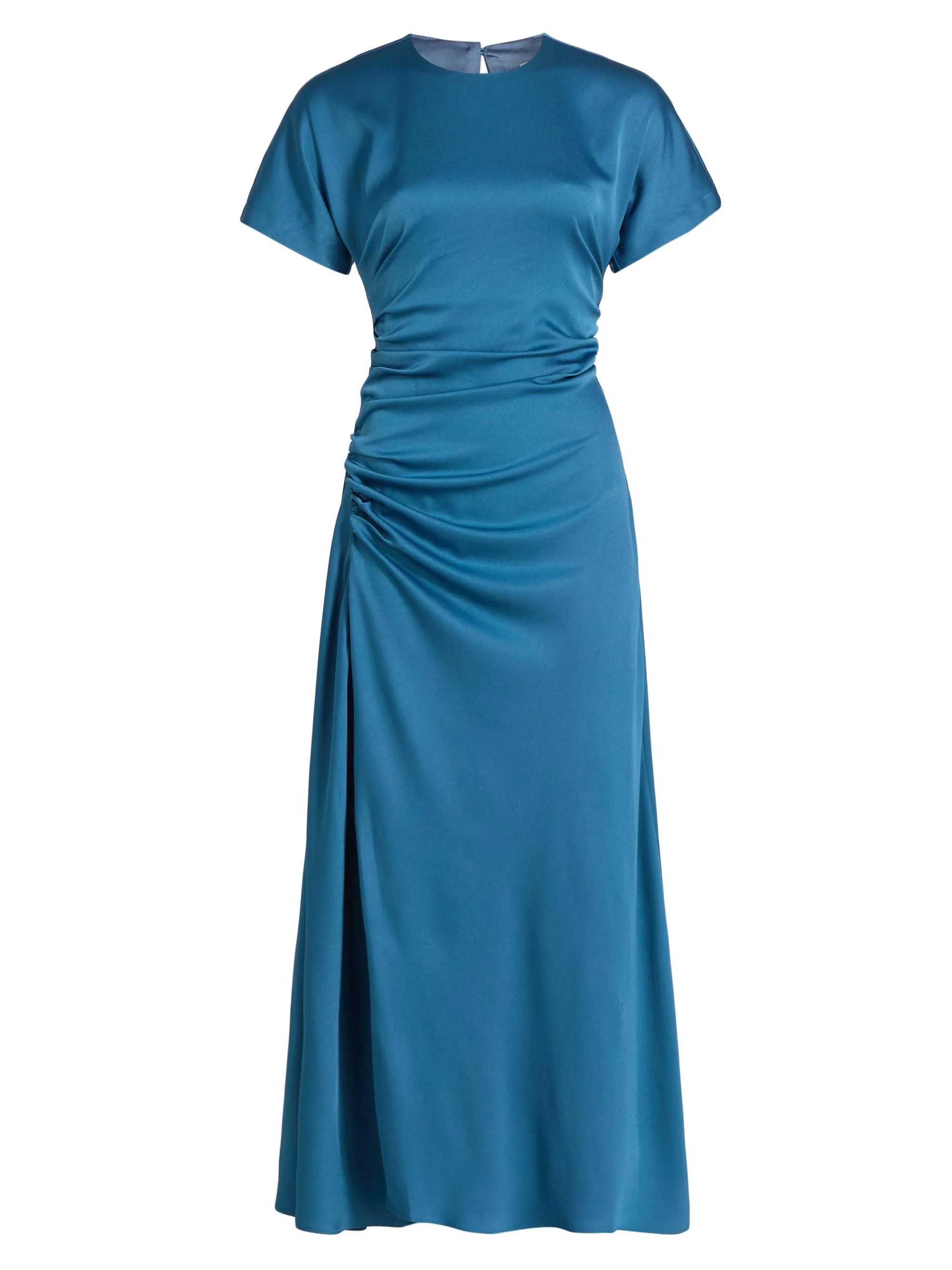 Women's Marabella Gathered Midi-Dress - Washed Indigo - 1
