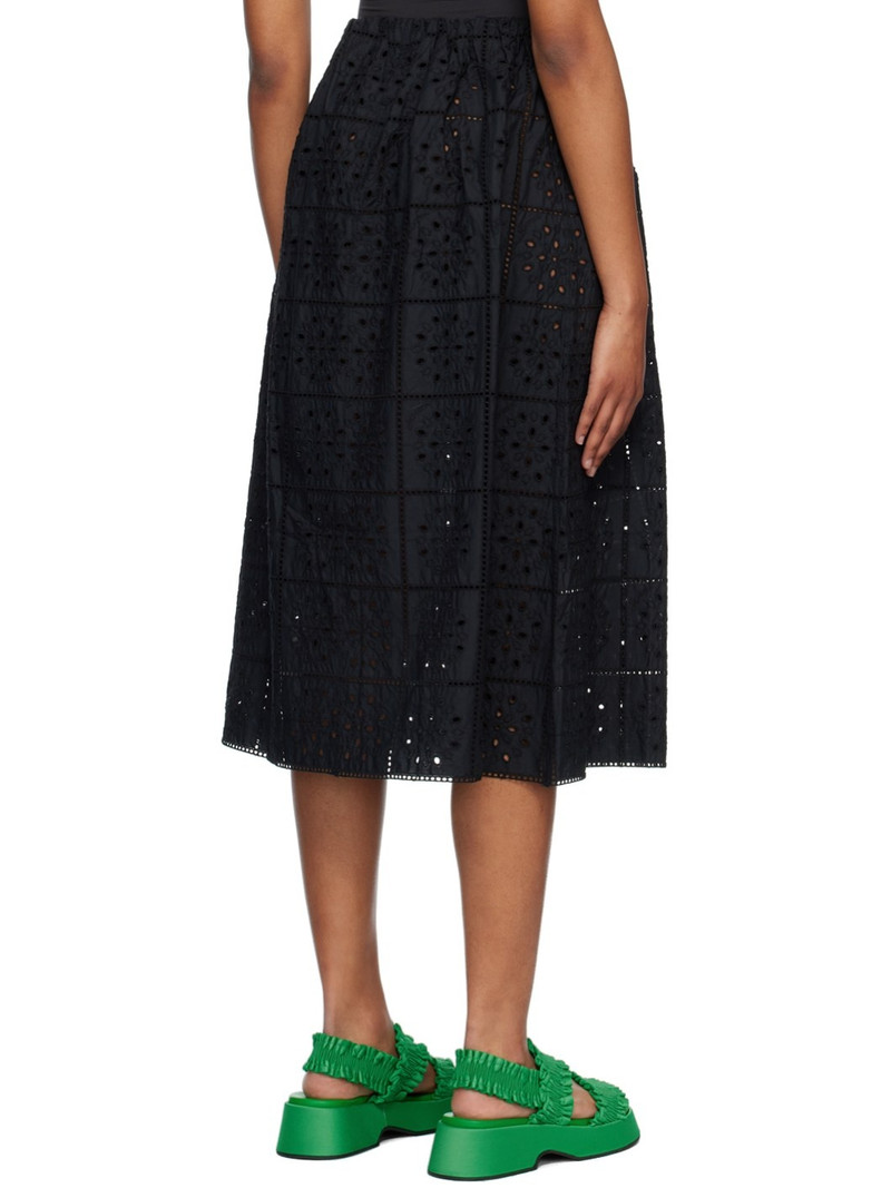 Black Slip-On Midi Skirt 3