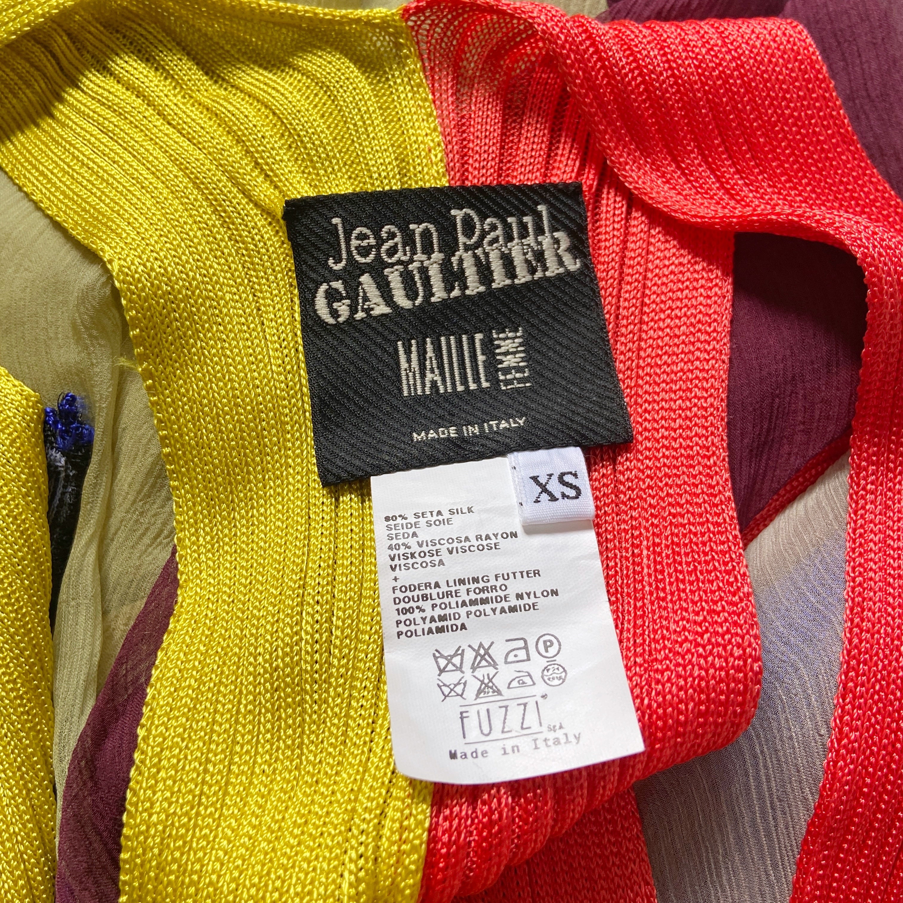 Jean Paul Gaultier Spring 2009 Sex And The City 2 Rainbow Plunging Neckline Cutout Open Back Maxi Dr - 14