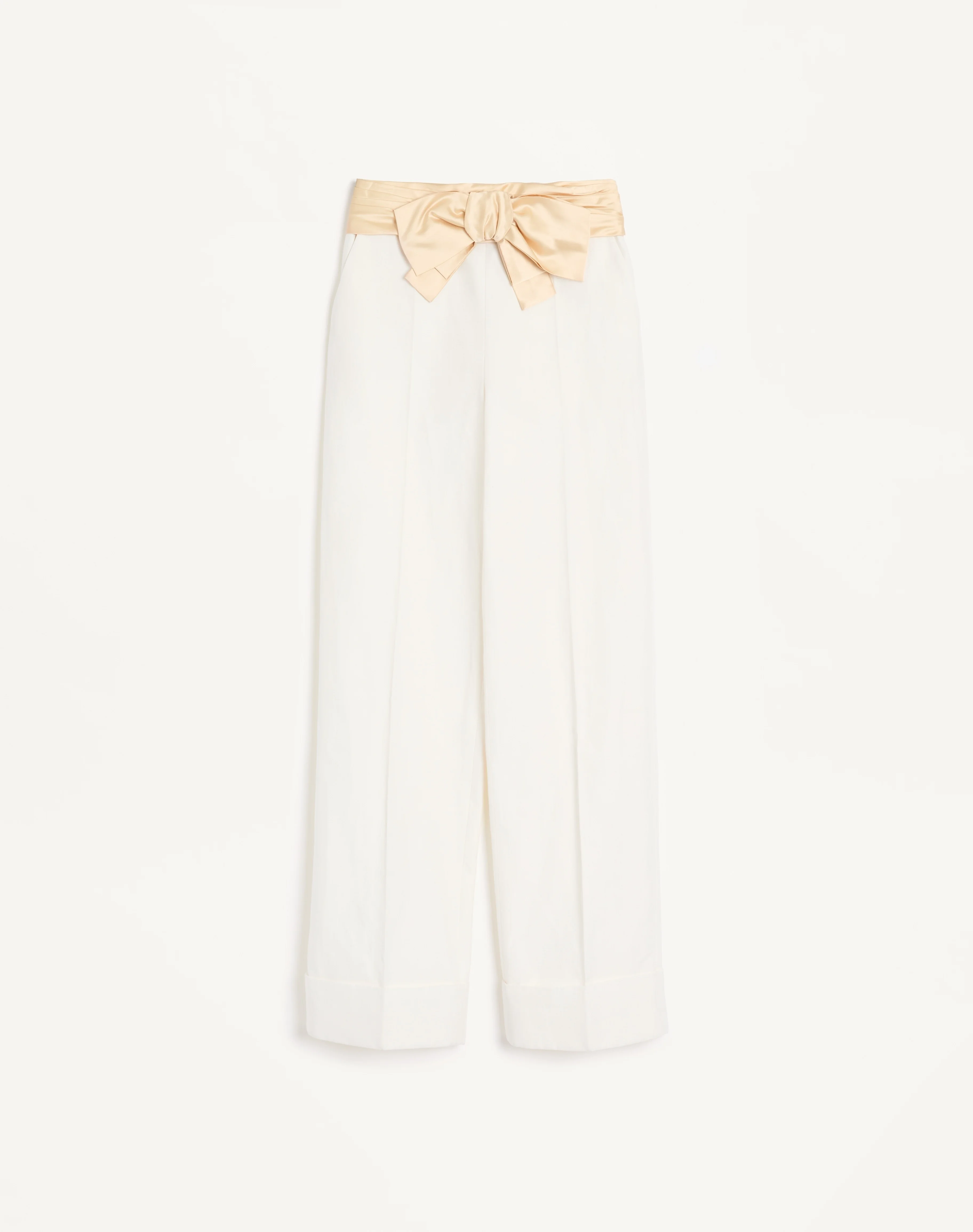 DIAGONAL COTTON LINEN PANTS - 1