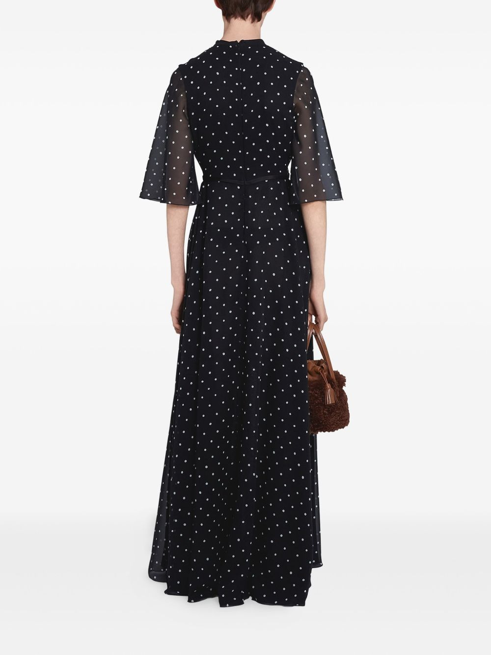 polka-dot maxi dress - 4
