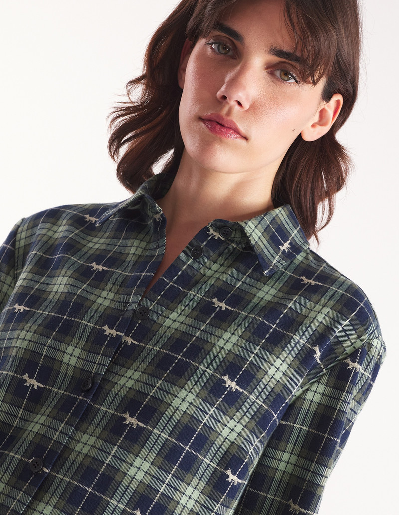 PLEATED MINI SHIRT DRESS 6