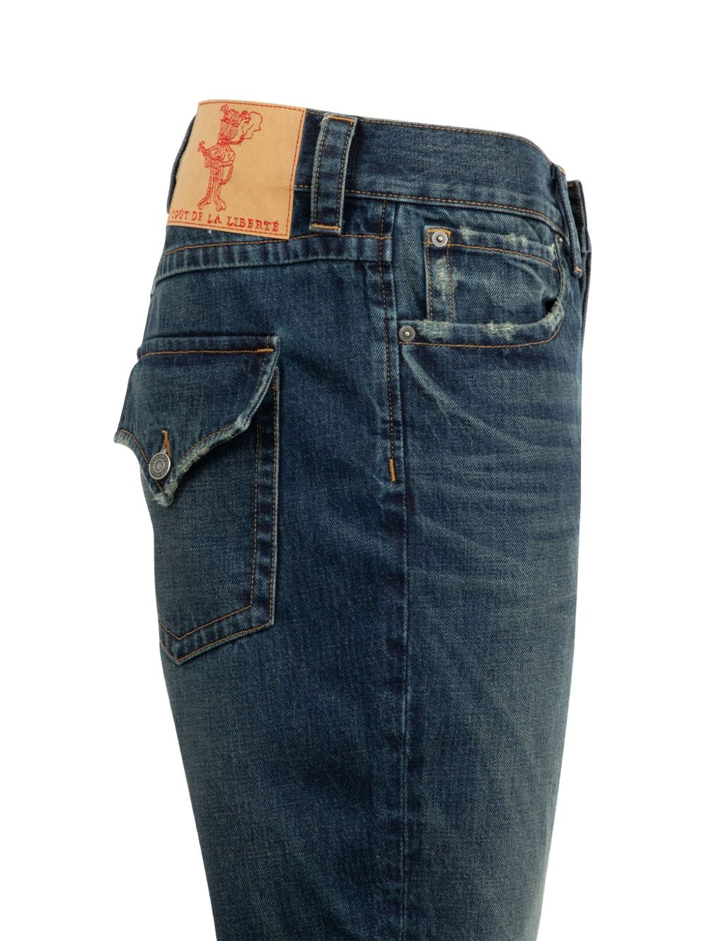 twisted cotton jeans - 3