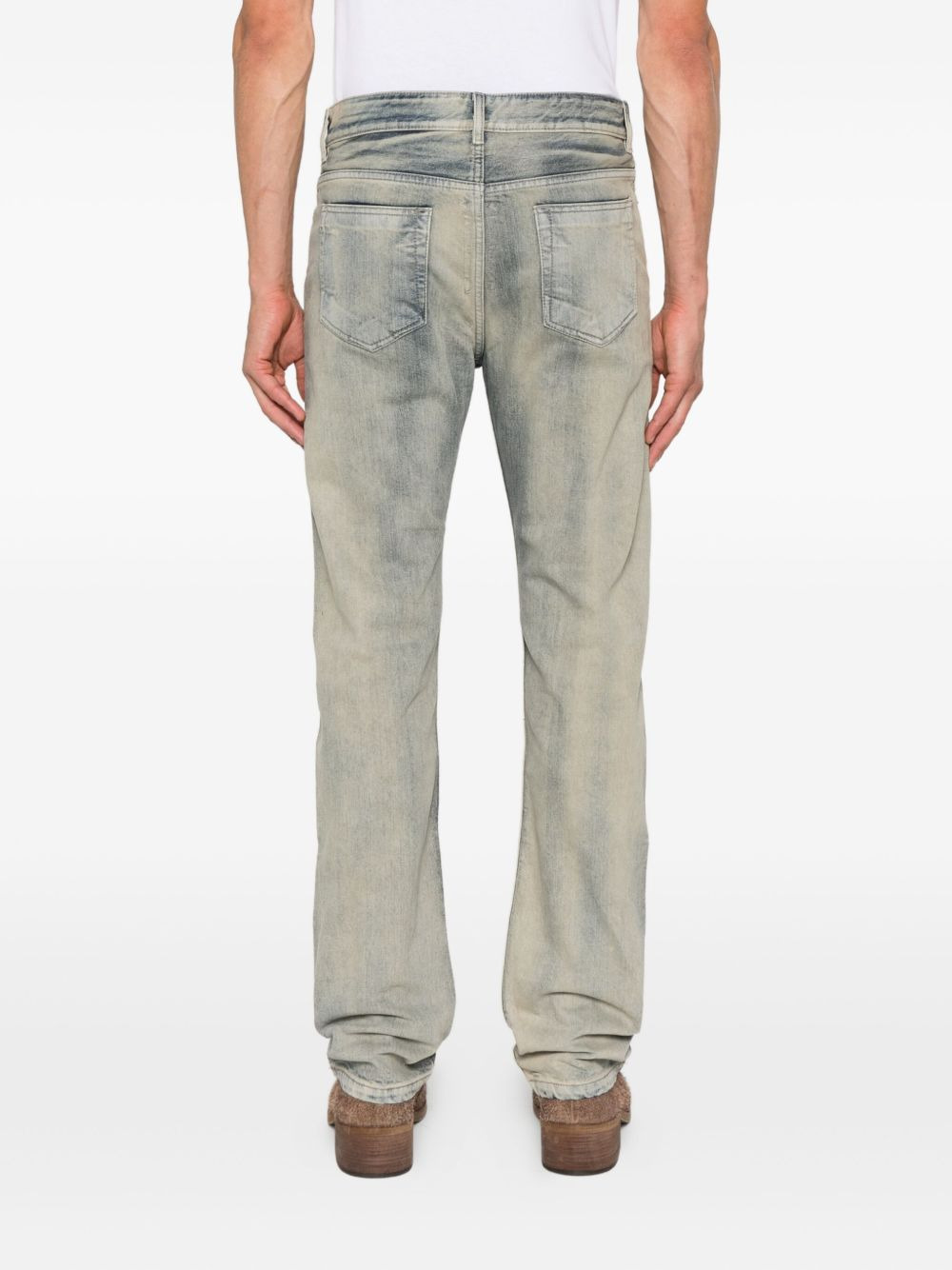 stitching-details jeans - 4