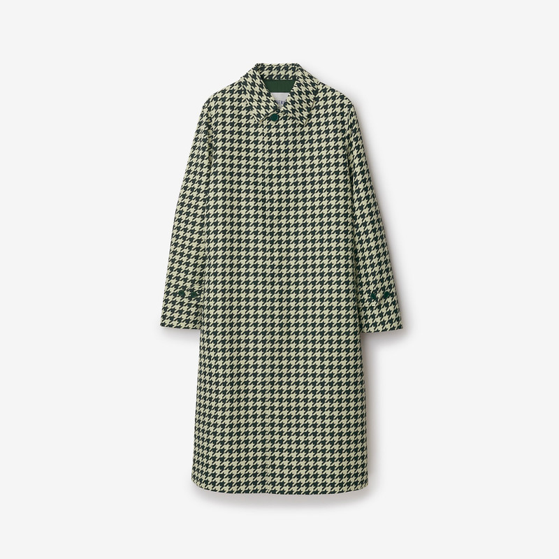 Long Houndstooth Car Coat 1