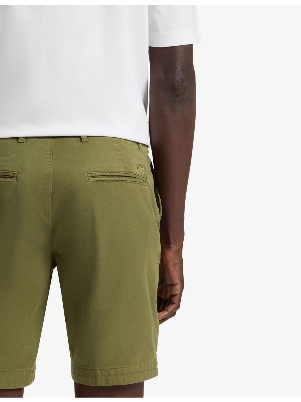 Slip-Pocket Straight-Leg Slim-Fit Stretch-Cotton Shorts - 5
