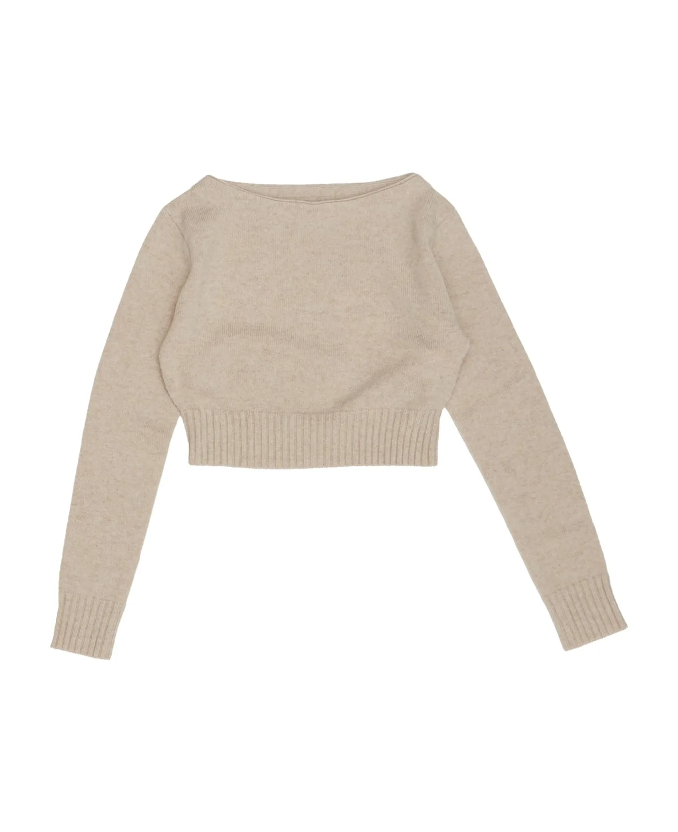 Long-sleeved Knitted Jumper - 1