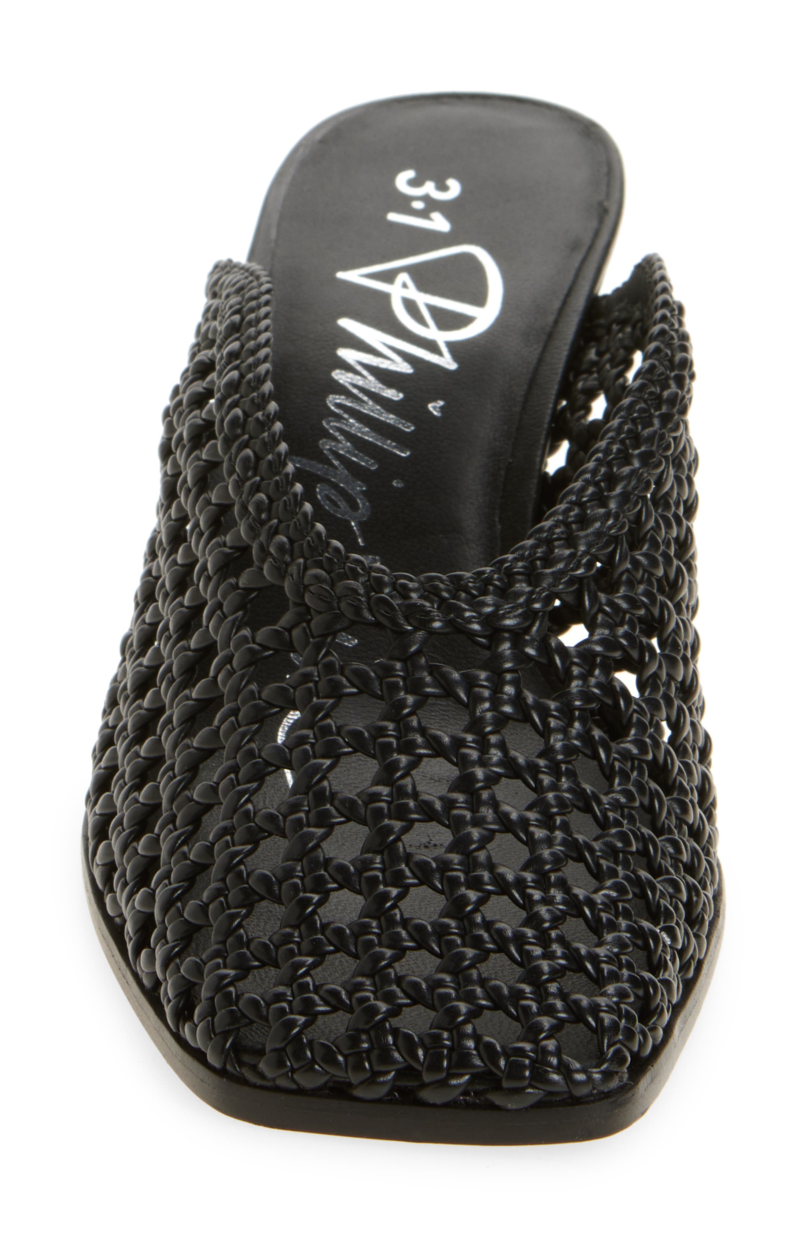 3.1 Phillip Lim Woven Mule in Black at Nordstrom - 4