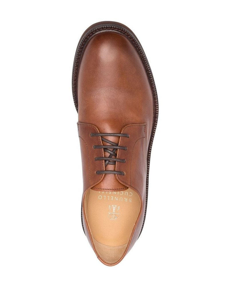 lace-up leather derby shoes 4