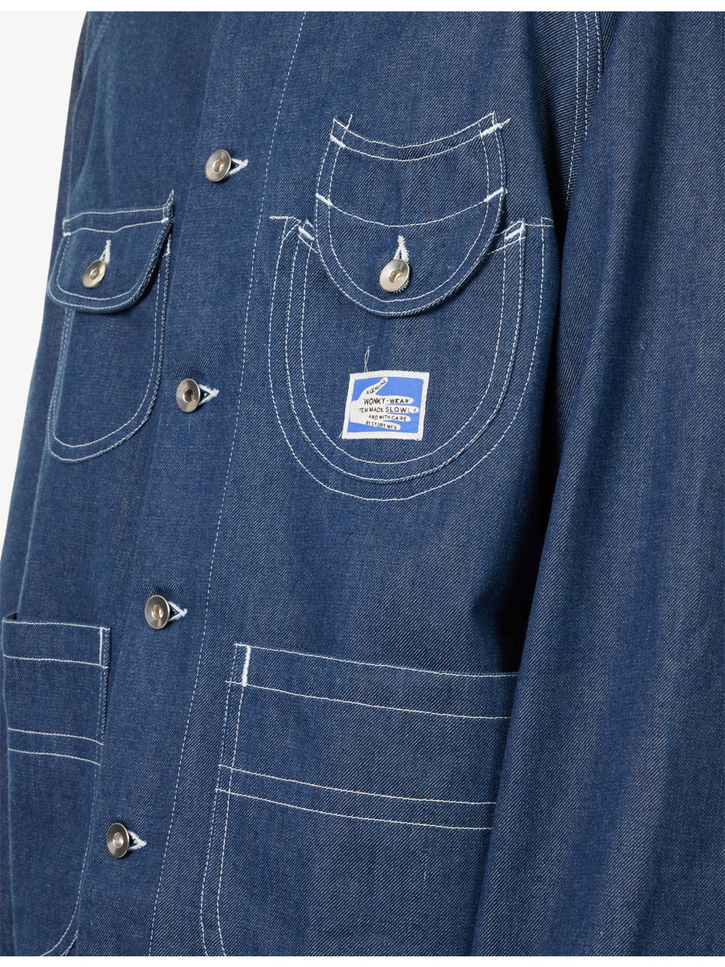 Circuit Patch-Pocket Cotton Denim Jacket - 5