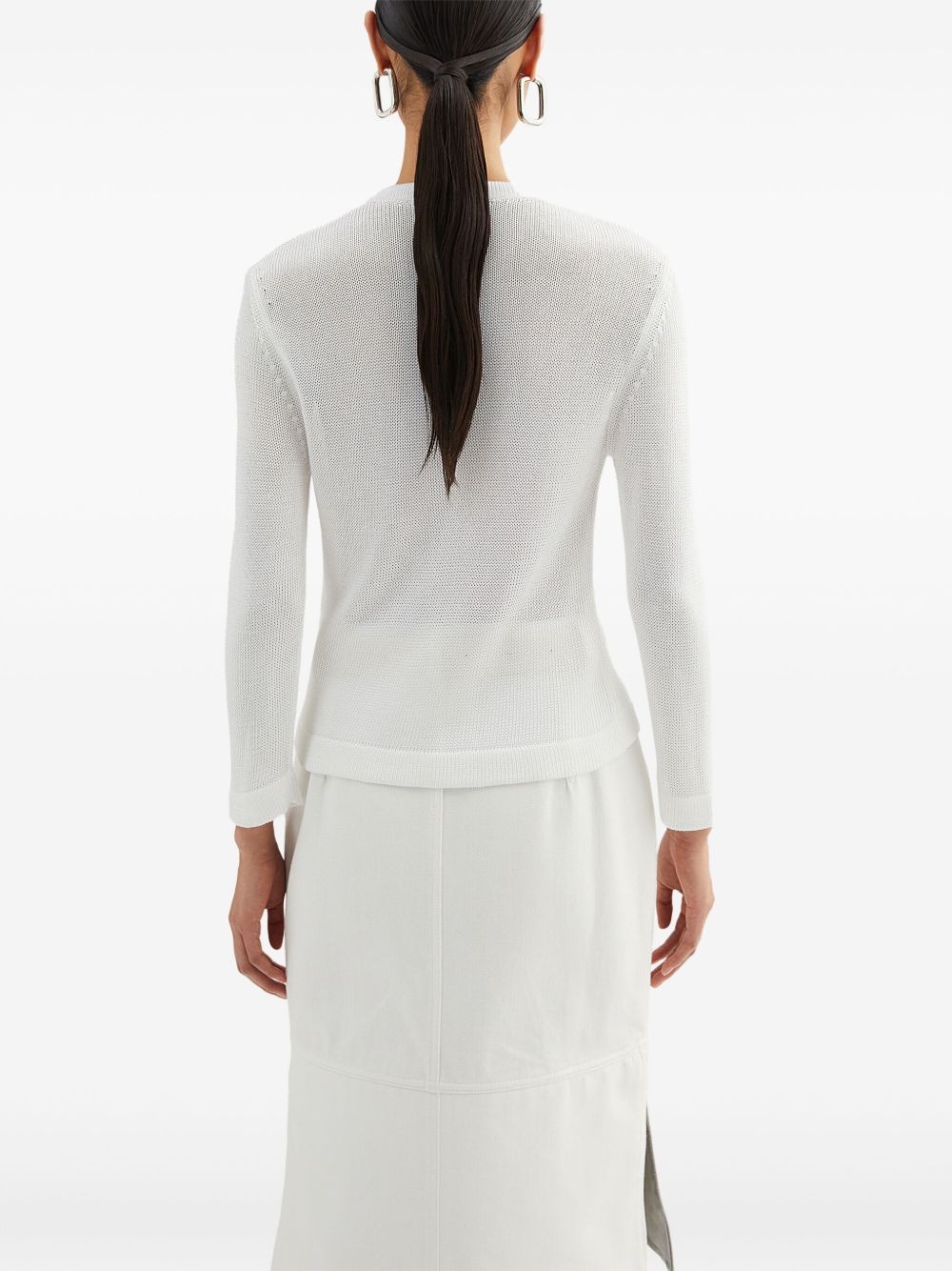 embroidered cardigan - 3