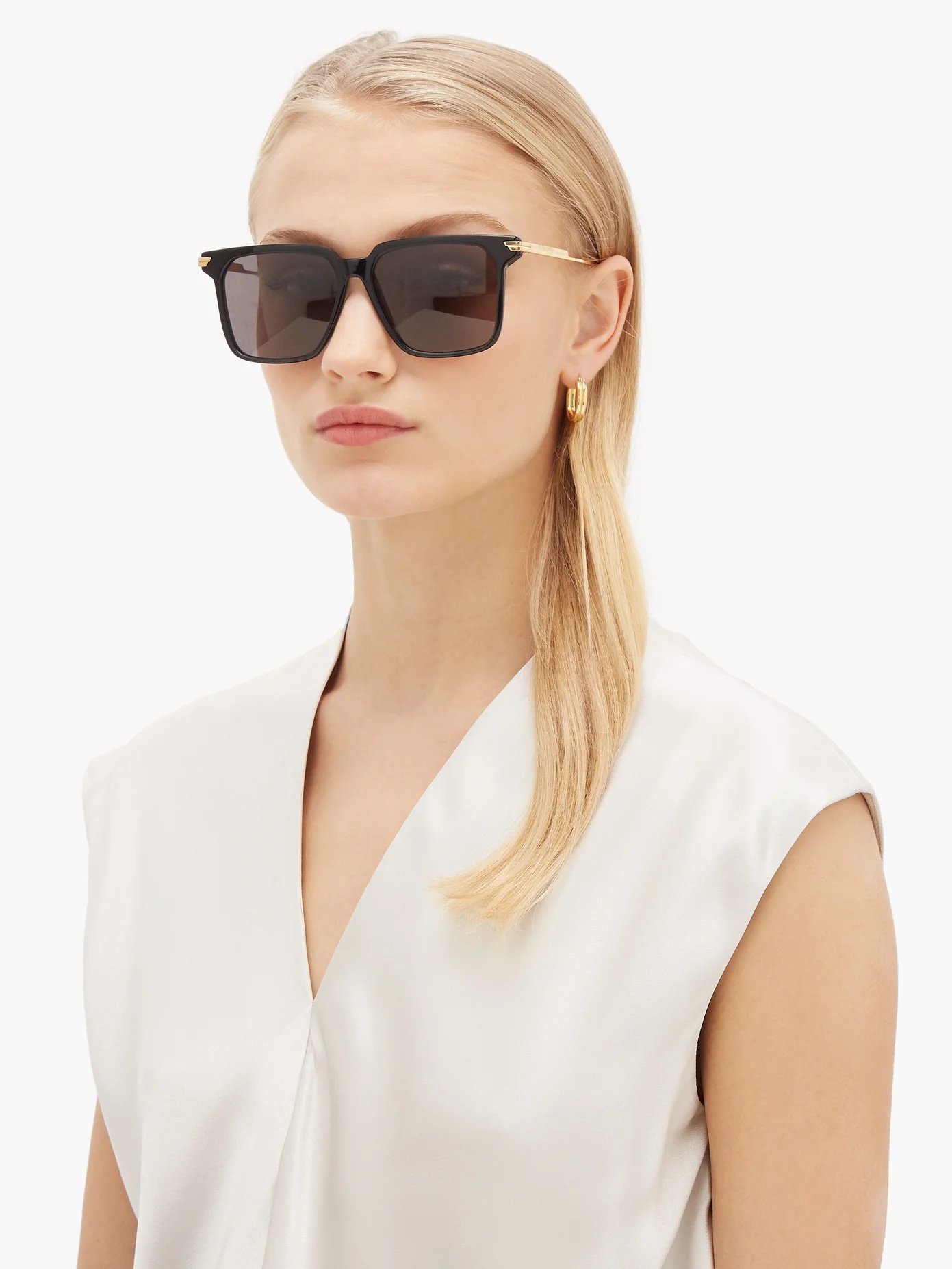 Square acetate sunglasses - 2