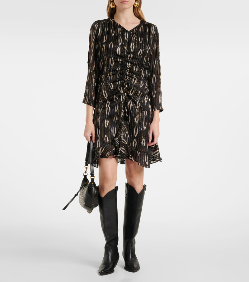 Isabel Marant Octavia snake-effect silk-blend minidress outlook
