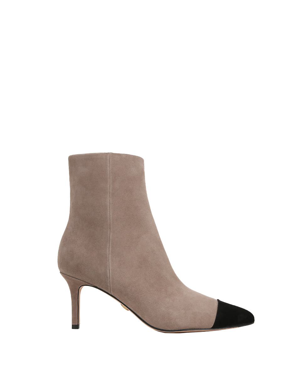 LISA CAP-TOE MID-HEEL BOOTIE - 6