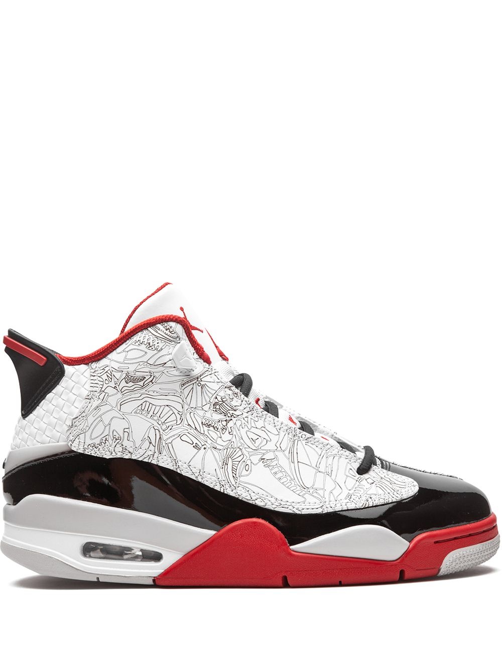 Air Jordan Dub Zero "White/Black/Varsity Red" sneakers - 1