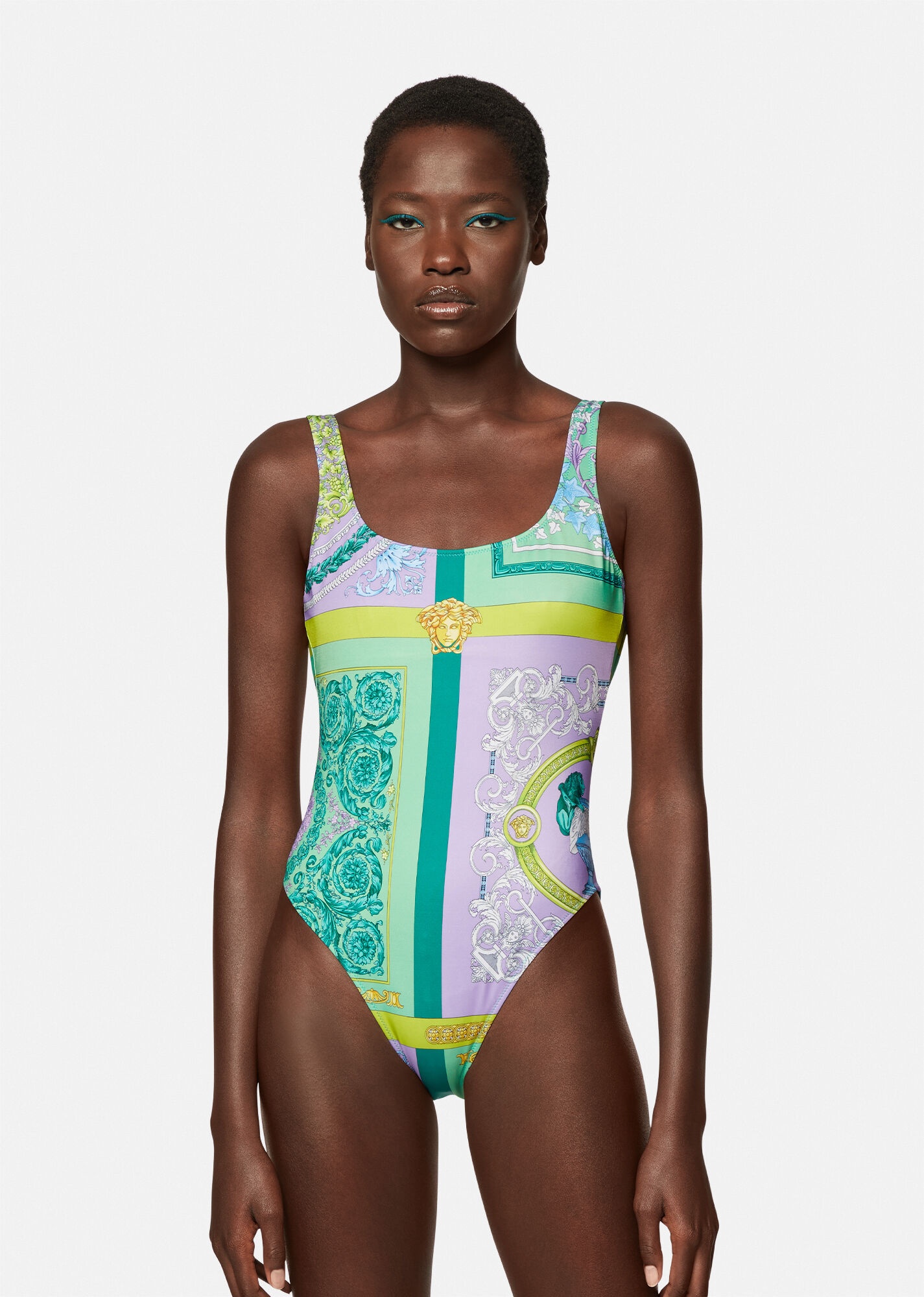 Barocco Mosaic Print One-Piece Swimsuit - 2