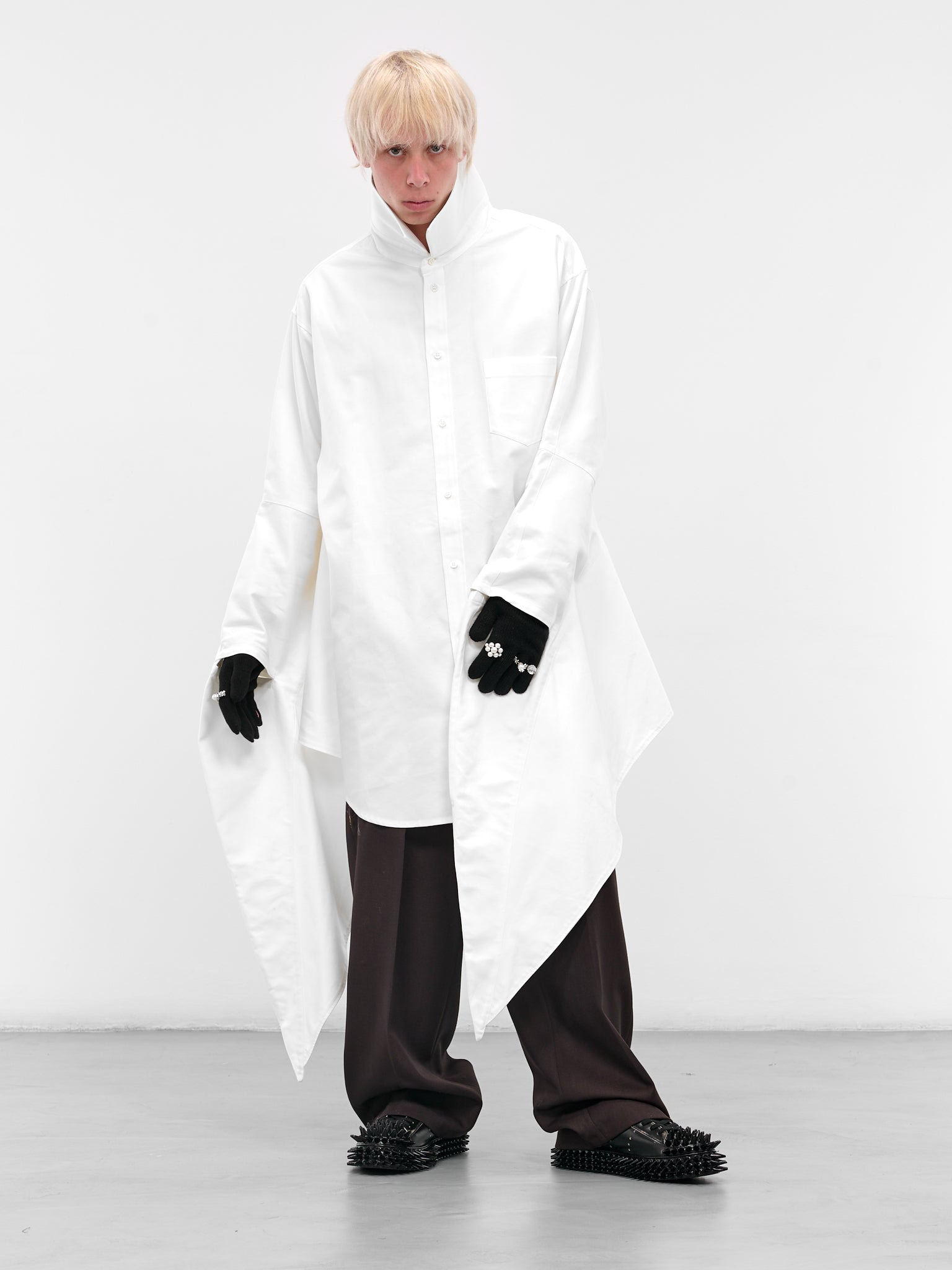 White Wing Button-Up Shirt - 6