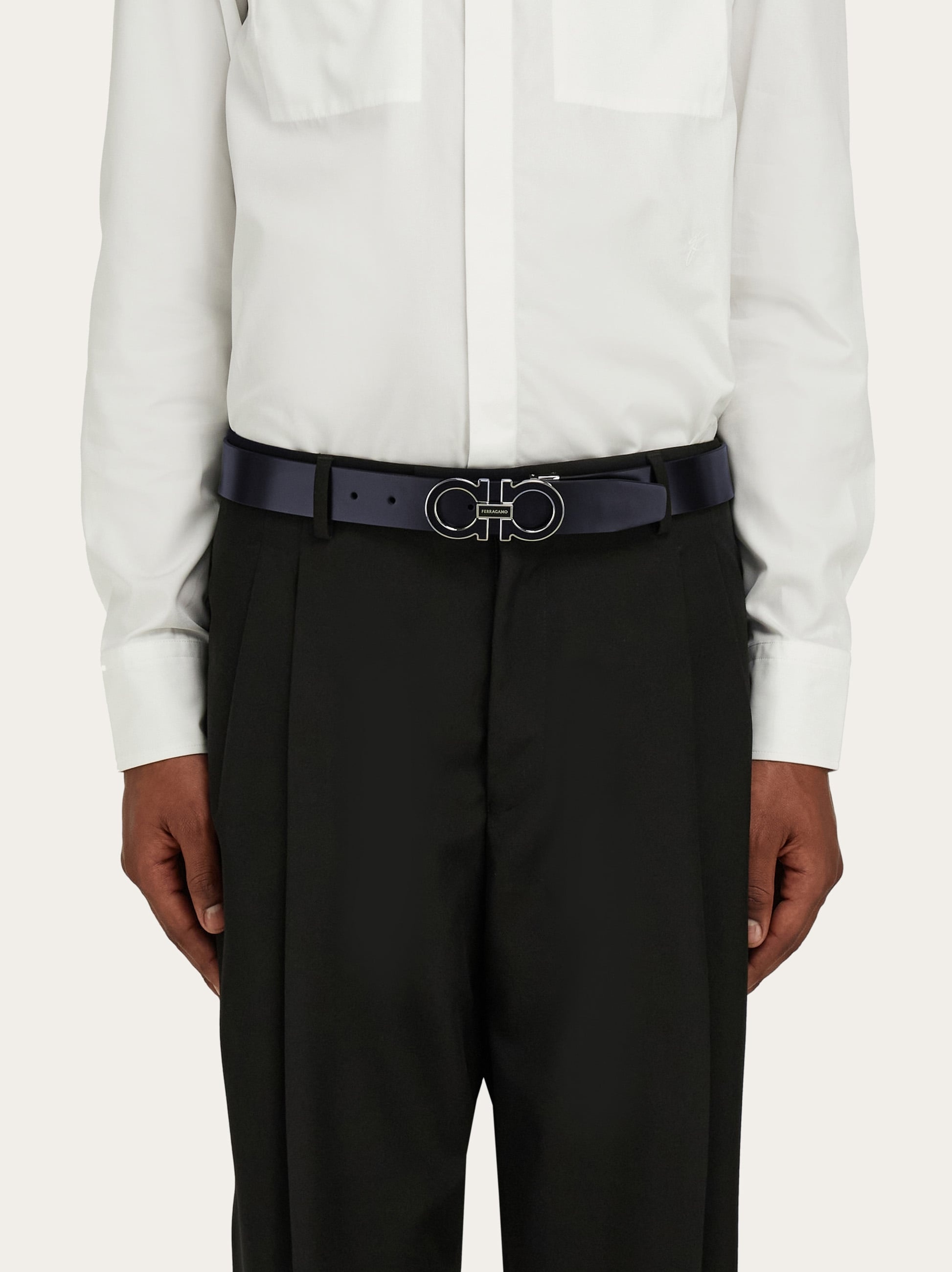 Reversible and adjustable Gancini belt - 4