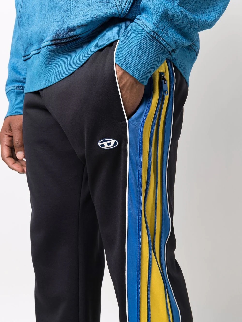 side stripe-detail track pants - 5