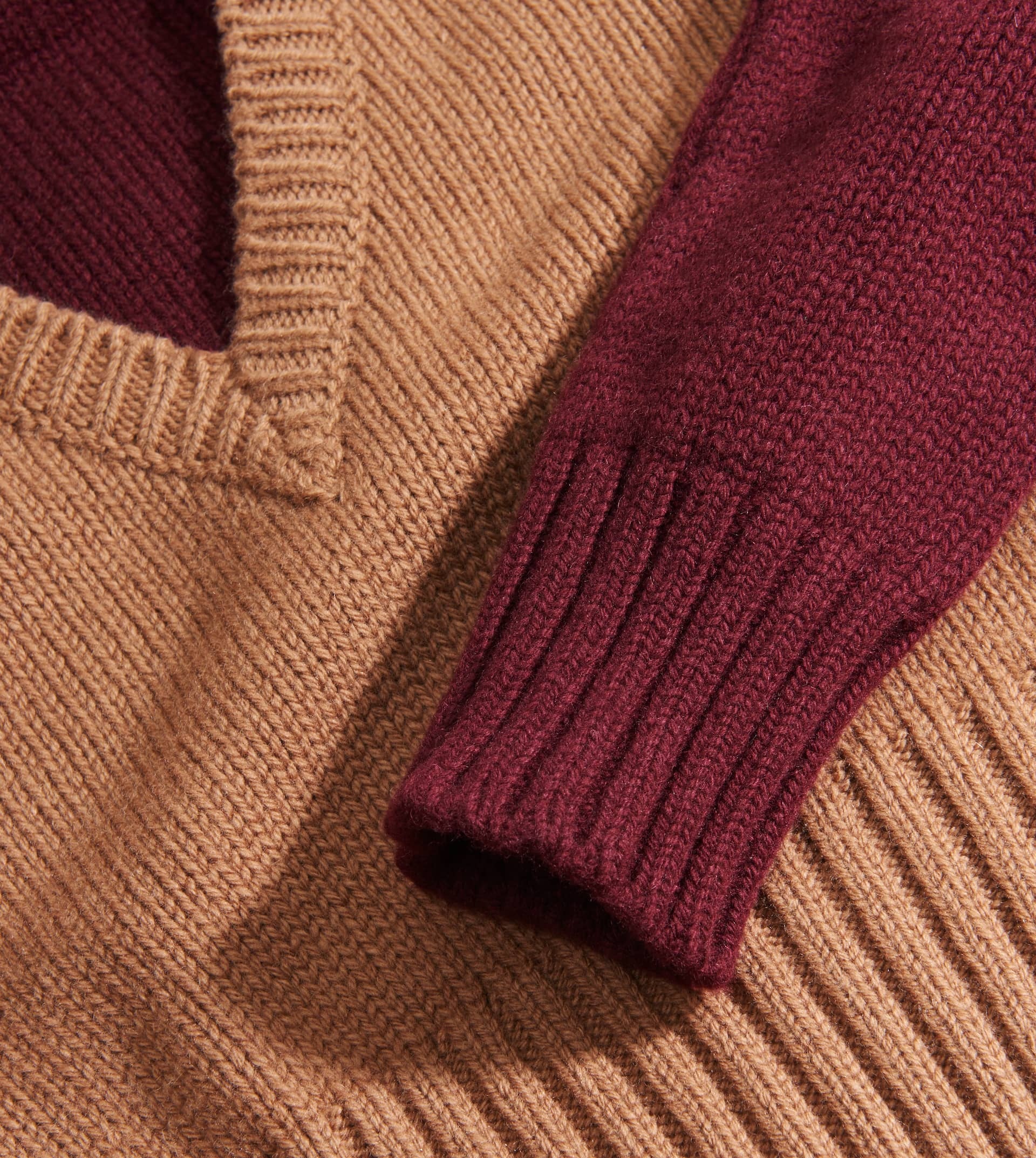 POLO NECK - BROWN, BURGUNDY - 3