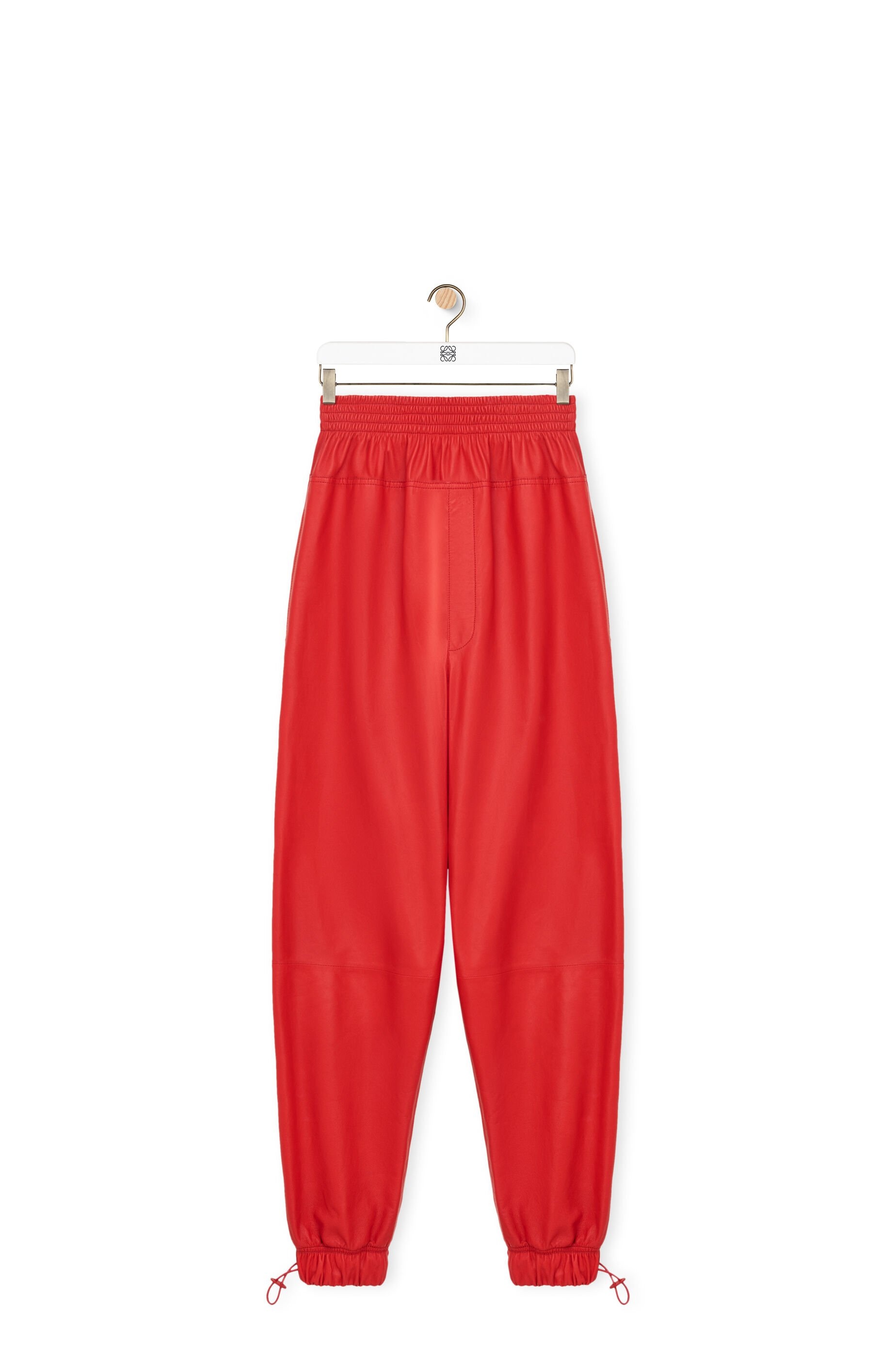 Elasticated trousers in nappa - 1