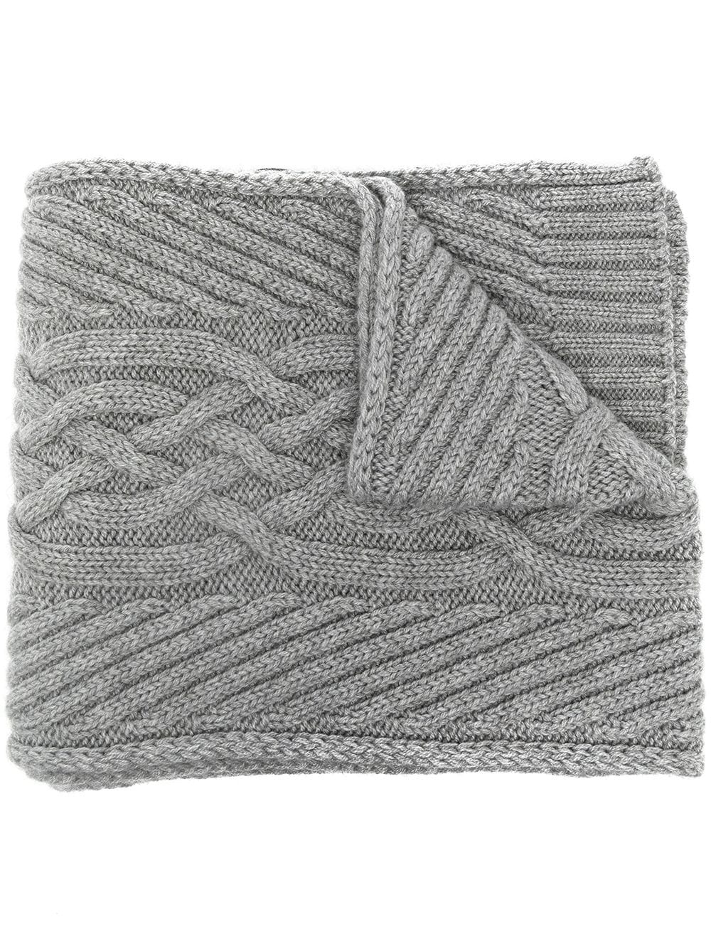 grey cashmere scarf - 1