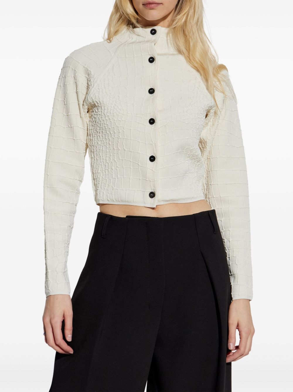 cropped cardigan - 3