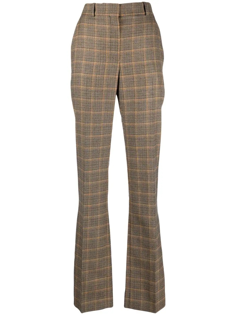 plaid-checl print trousers - 1