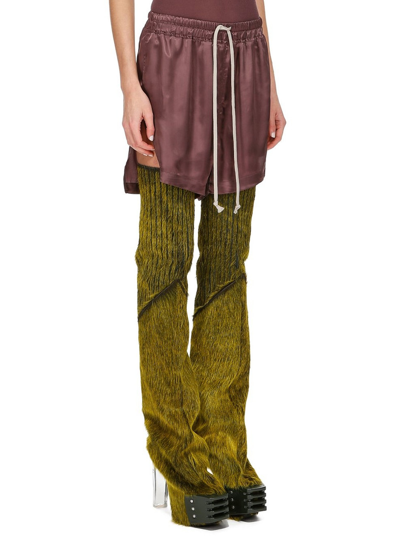 satin-finish drawstring-waistband shorts 2