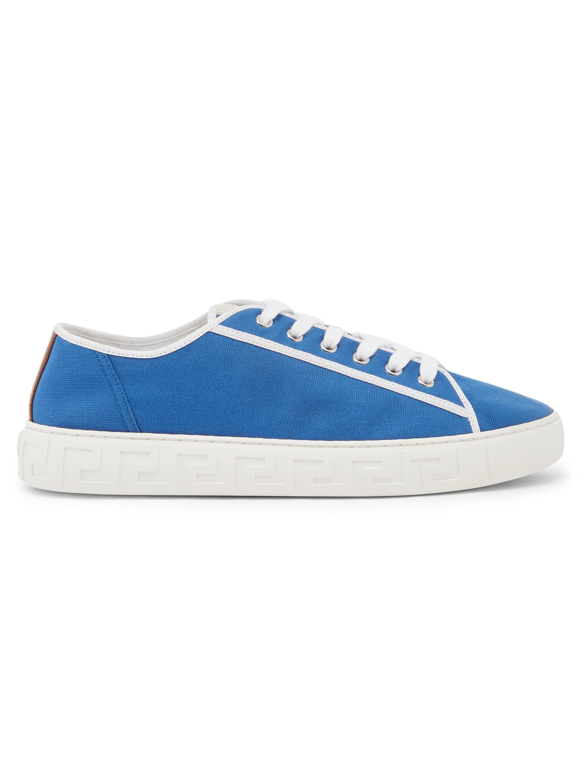 Men's Canvas Low-Top Sneakers - Blue White Palaldium - 1