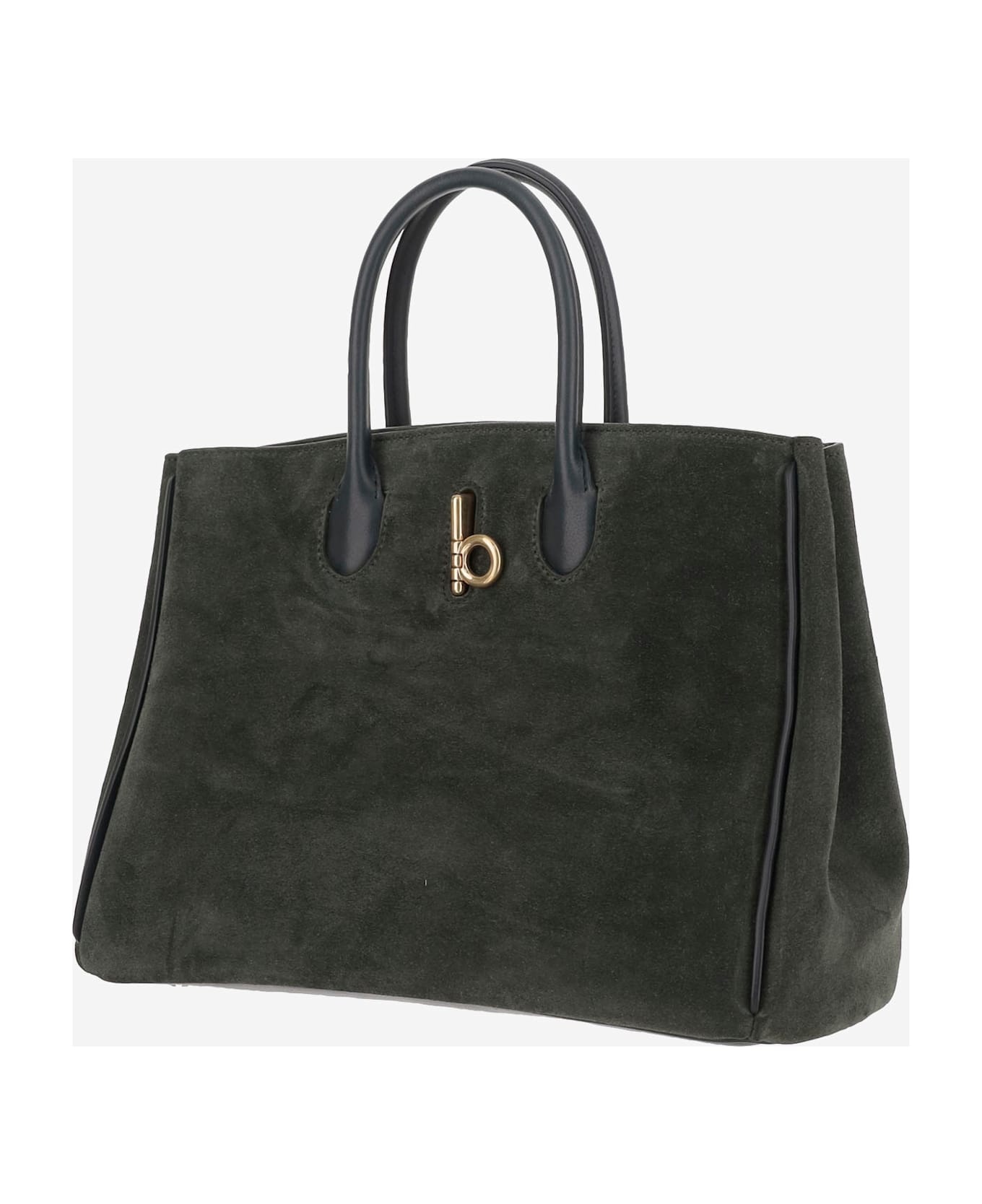 'rocking Horse' Green Suede Bag - 2