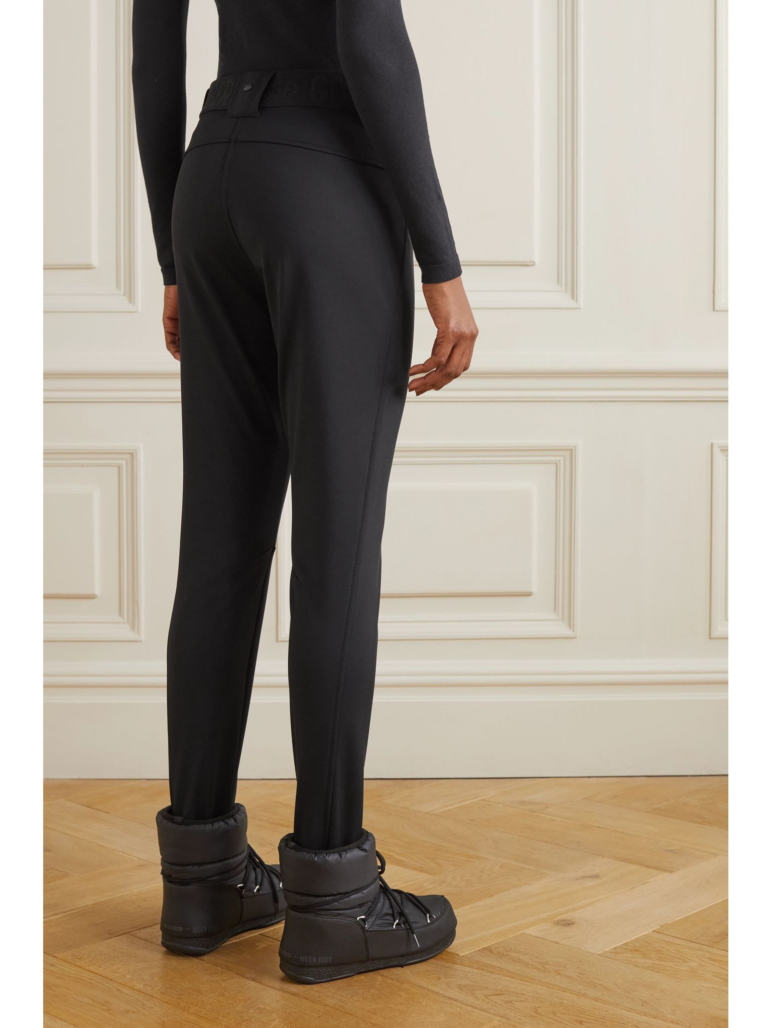 Paris belted stirrup ski pants Black - 4