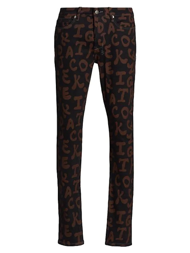 Black Alphabet Street Van Winkle Jeans - 1