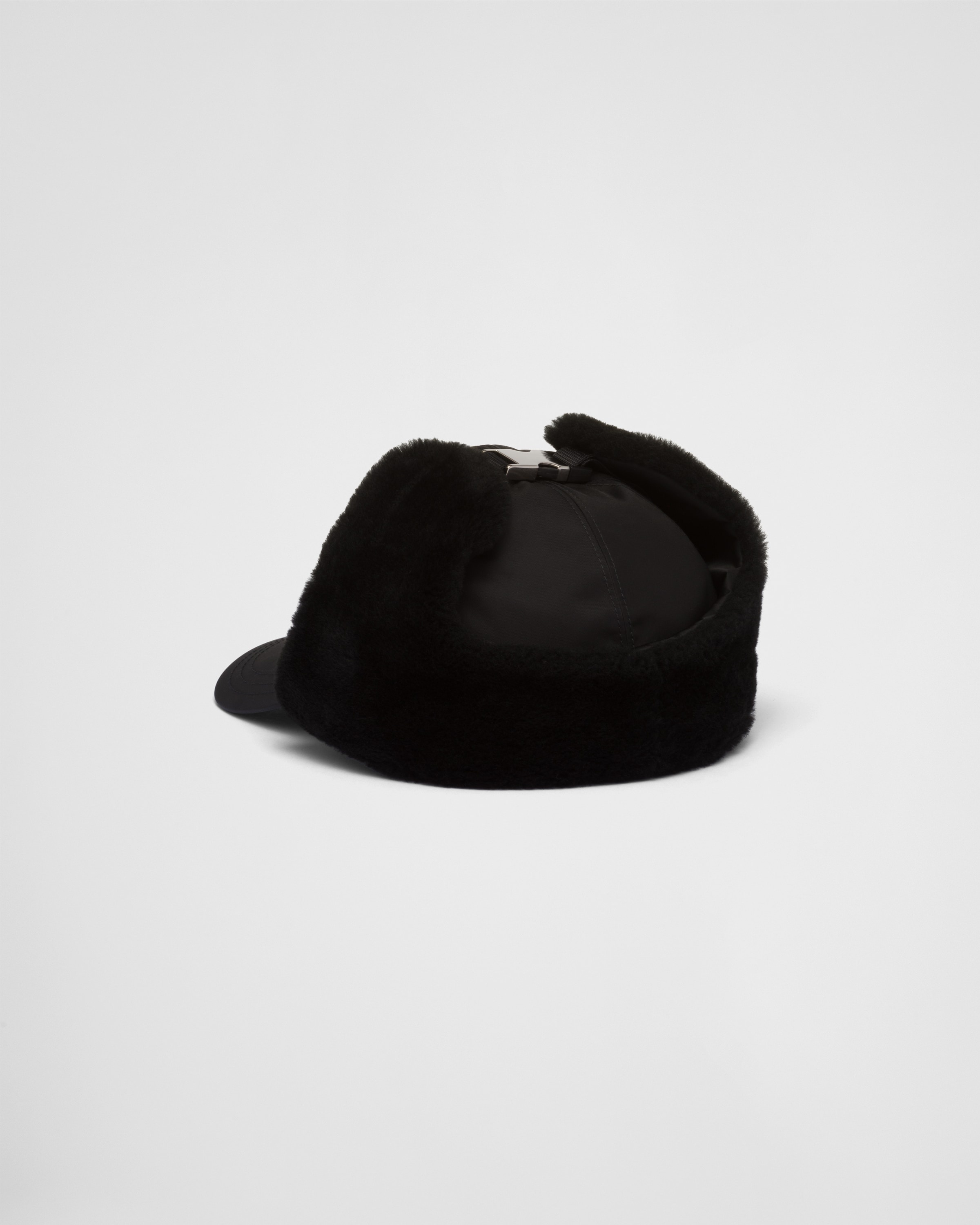 Re-Nylon and shearling hat - 3