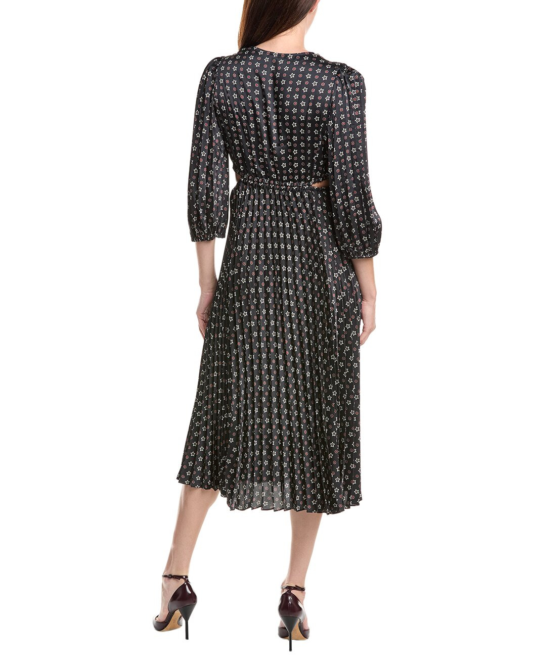 Sandro Pleated Midi Dress - 2