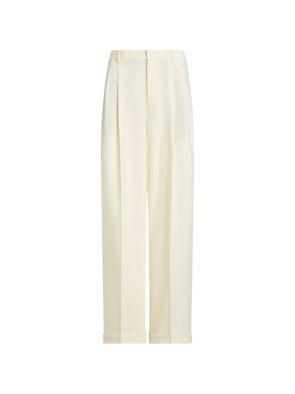 pleated wide-leg trousers - 1