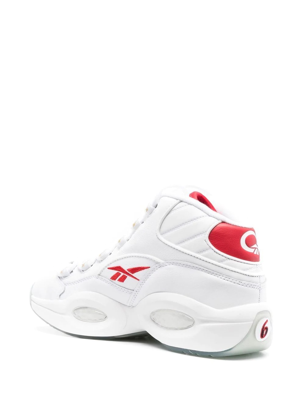 embroidered-logo lace-up sneakers - 3