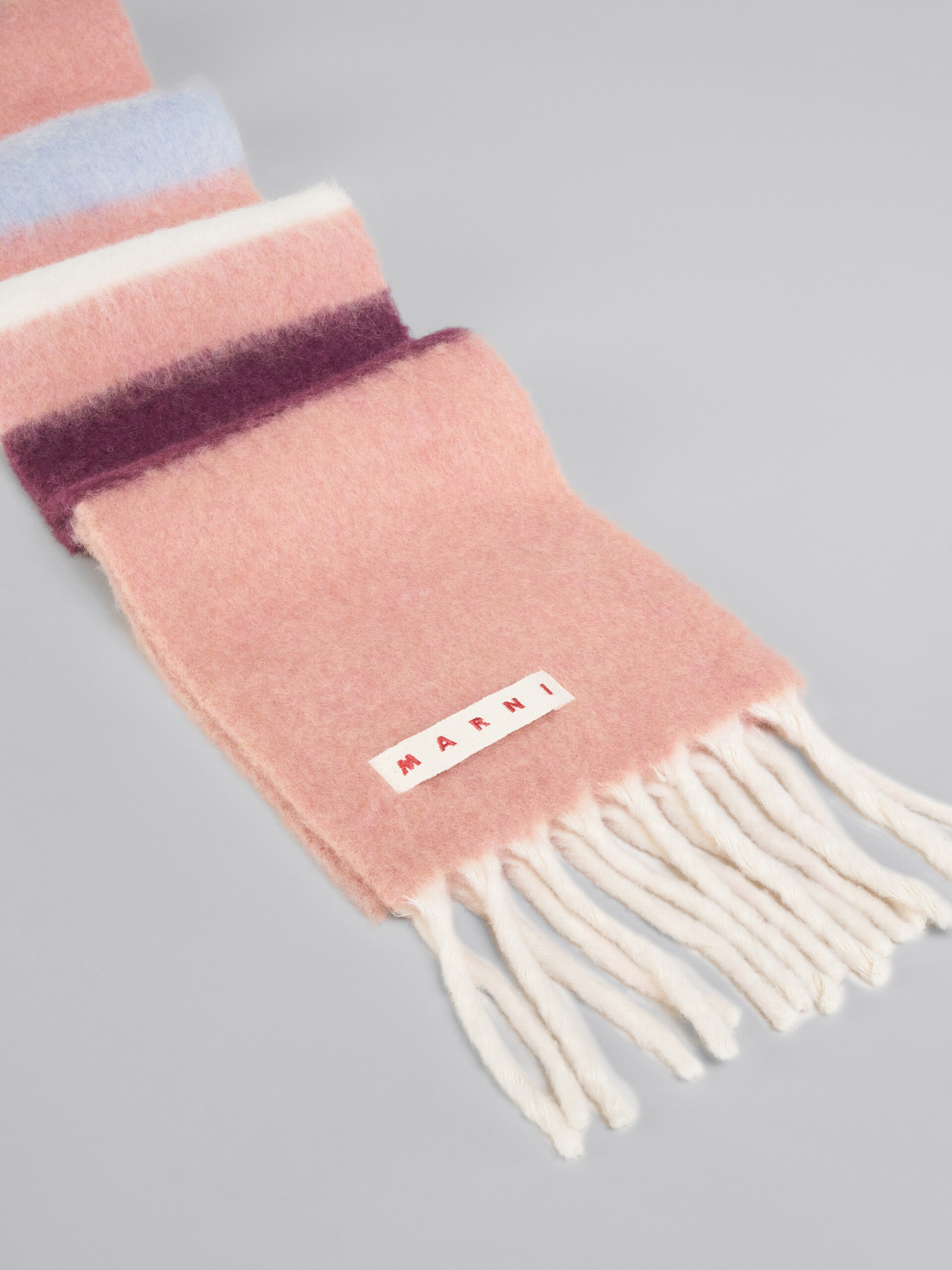 PINK STRIPED SCARF - 3