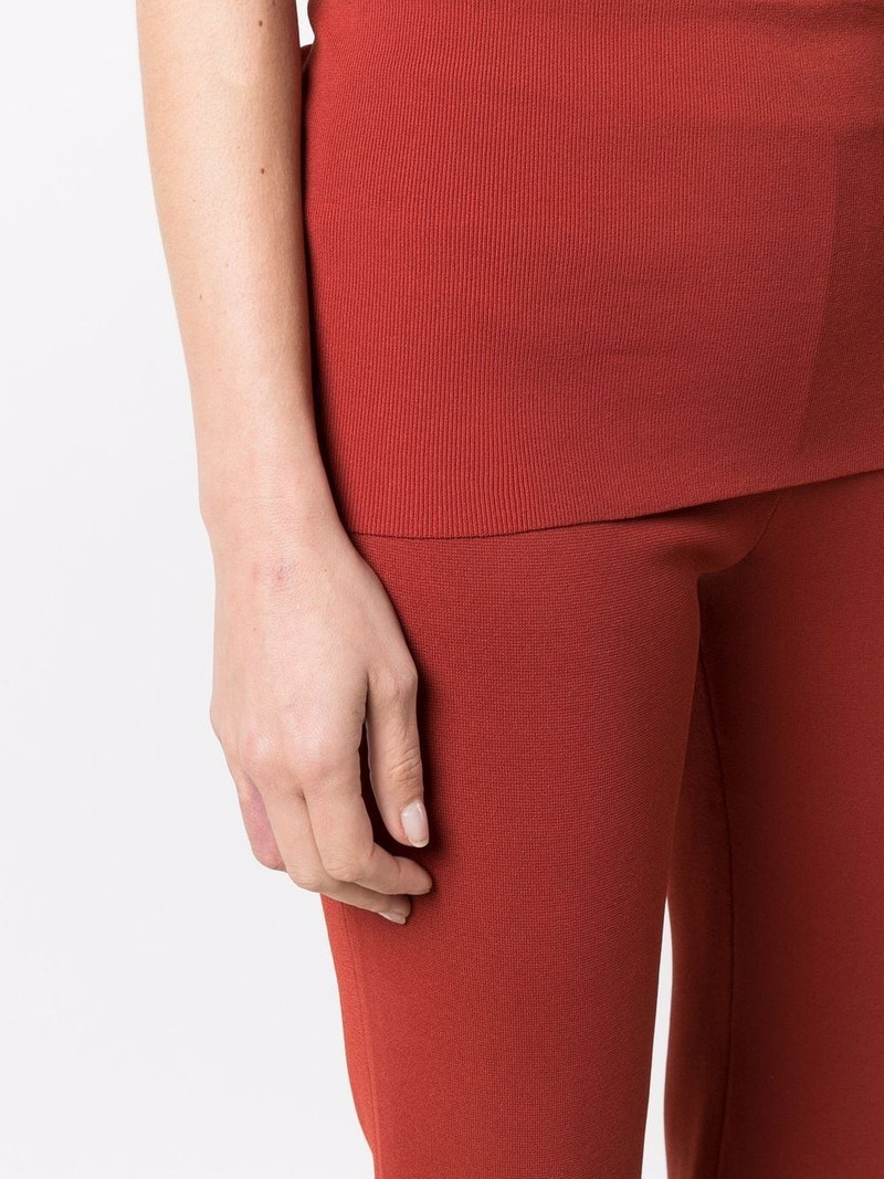 compact knit flared trousers 5