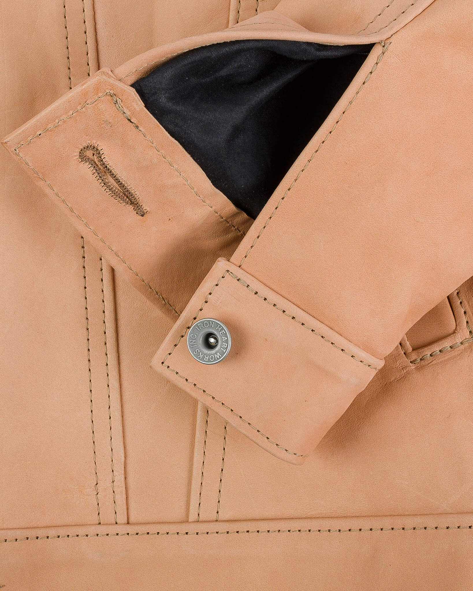 IHSB-EXT-NAT Iron Heart x Simmons Bilt Natural Horsehide Type III Jacket - The Extractor - 10