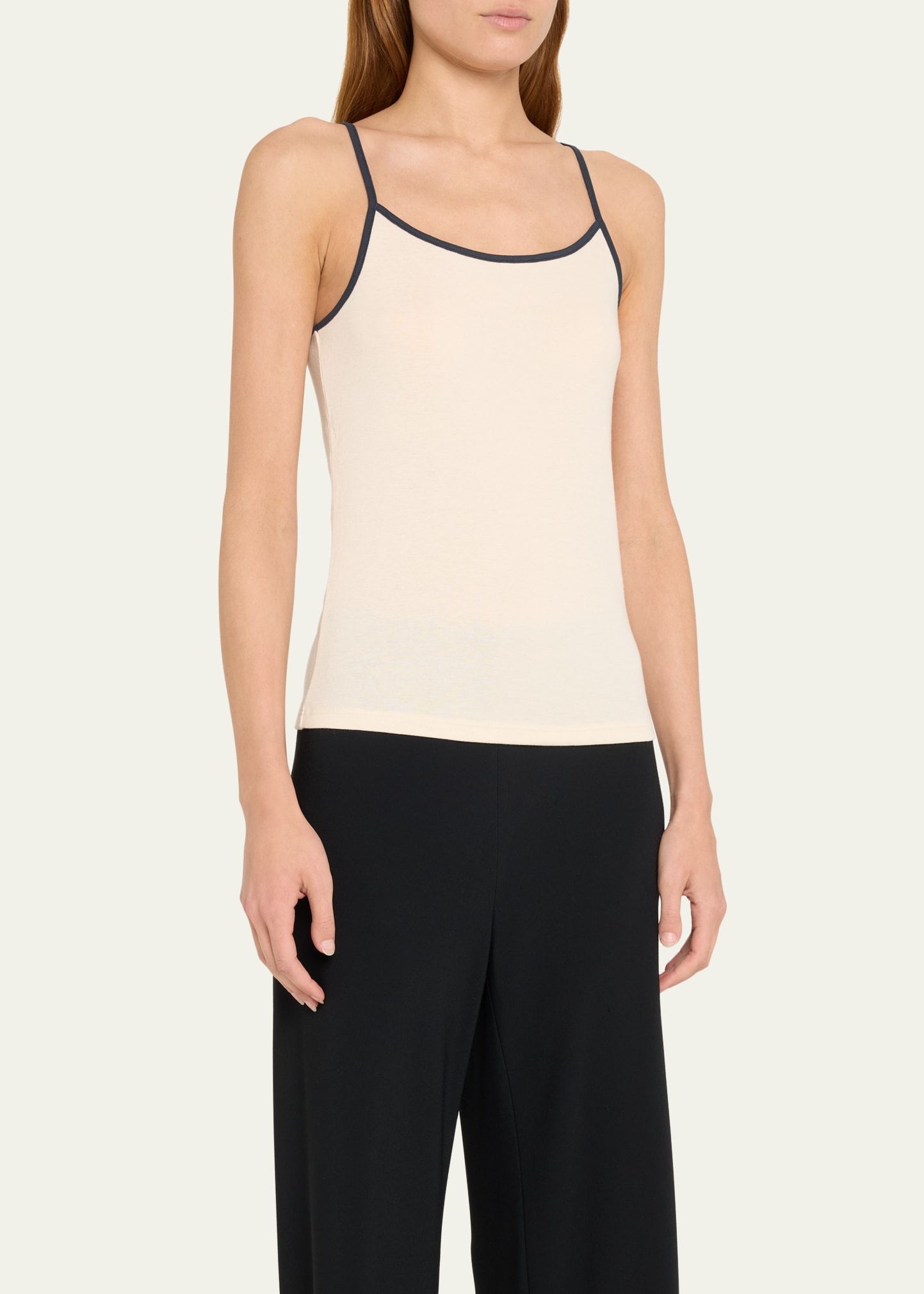 Tipped Pima Cotton Cami - 4