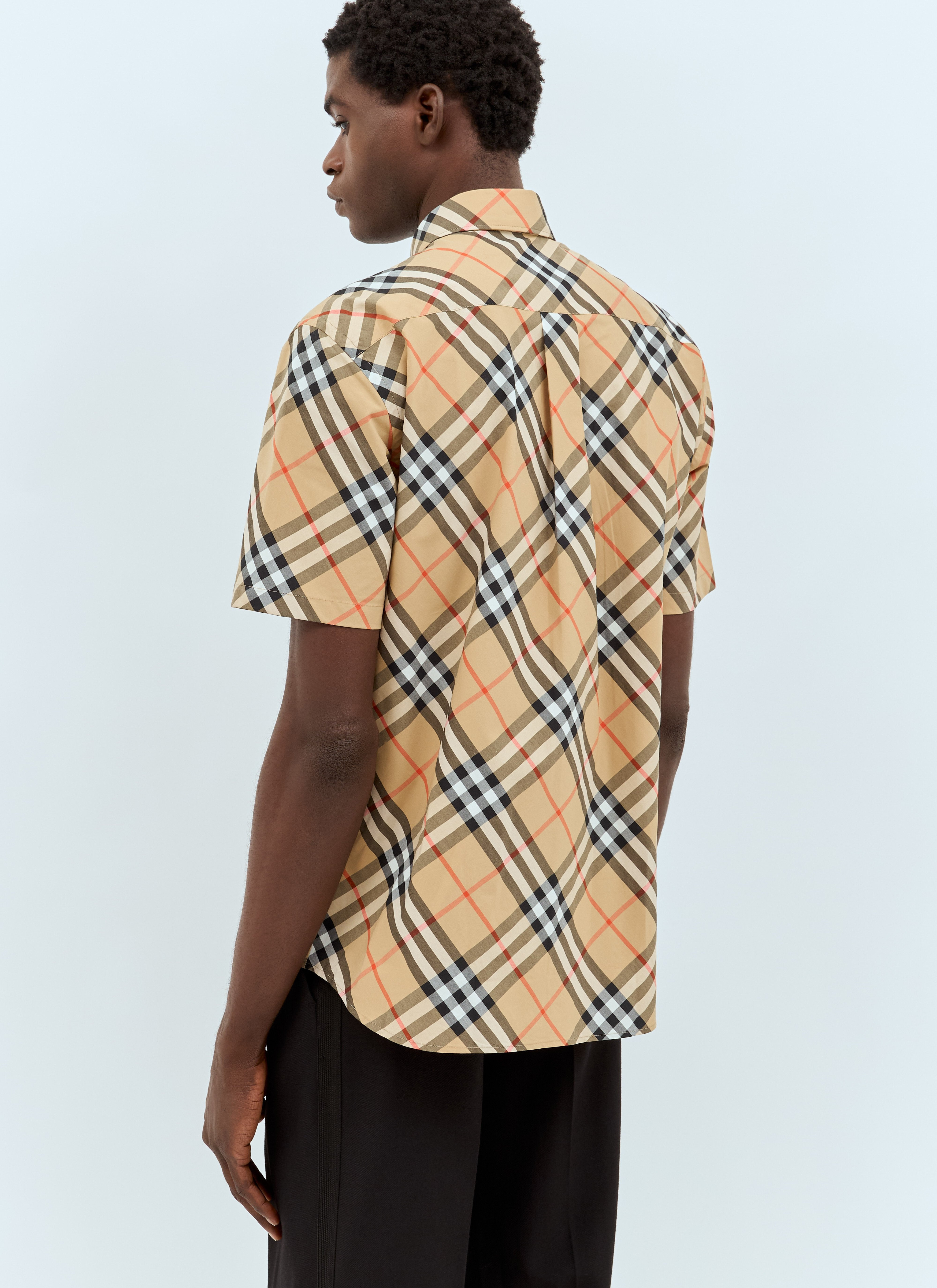 Burberry Men Check Poplin Shirt - 6